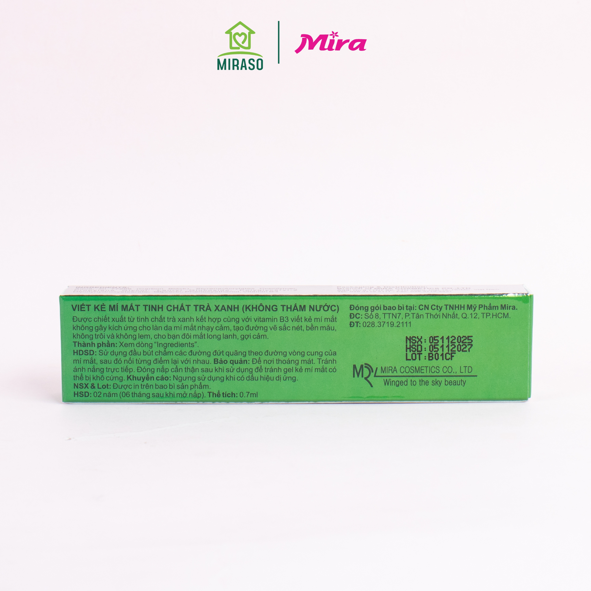 VIẾT KẺ MÍ MẮT TINH CHẤT TRÀ XANH (KHÔNG THẤM NƯỚC)