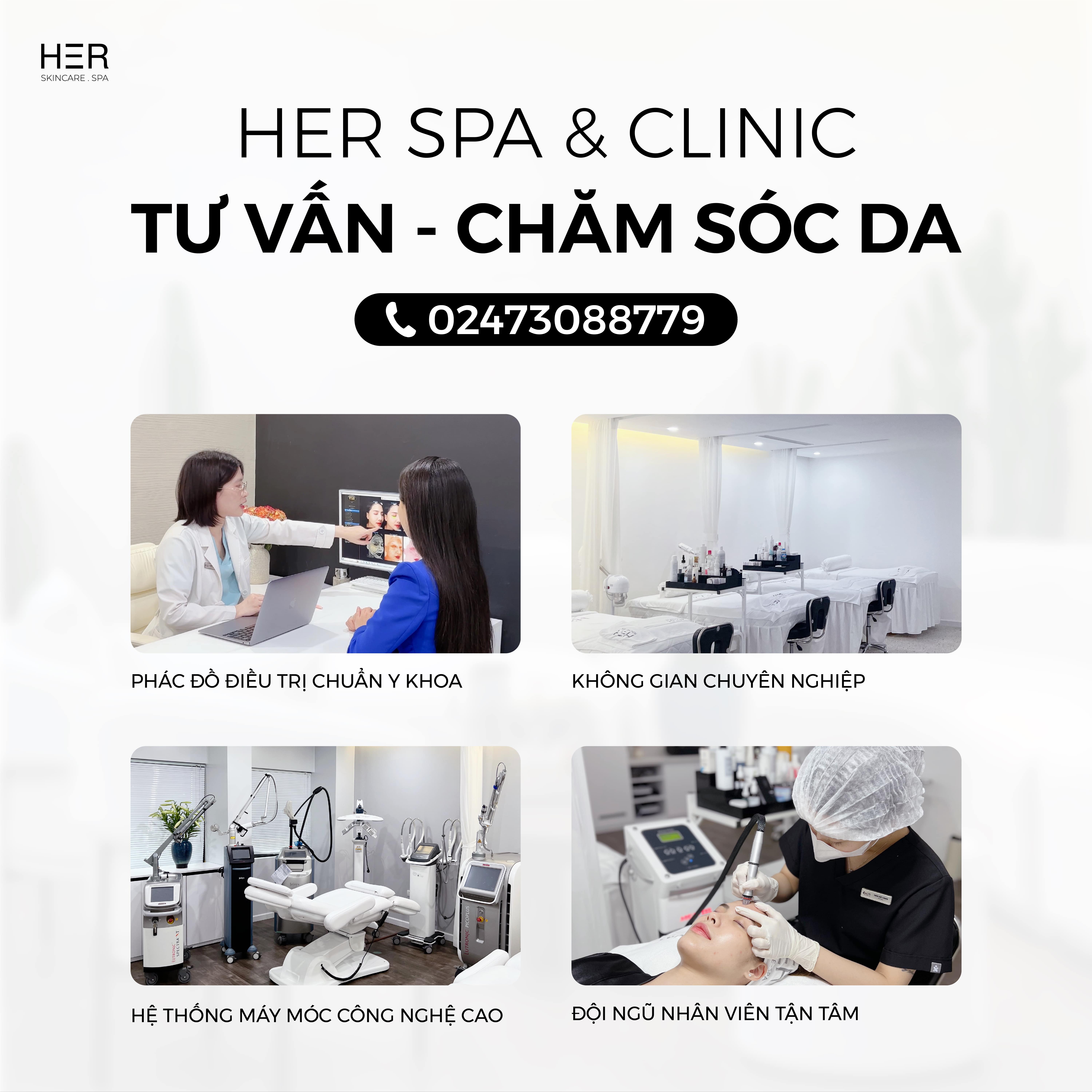 HER SPA CLINIC - TƯ VẤN, TRỊ LIỆU DA CHUYÊN NGHIỆP