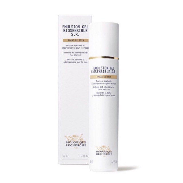 Gel Đặc Trị Làm Dịu Da Dành Cho Da Nhạy Cảm, Da Dầu Biologique Recherche Émulsion Gel Biosensible S.R. 50ml (R)