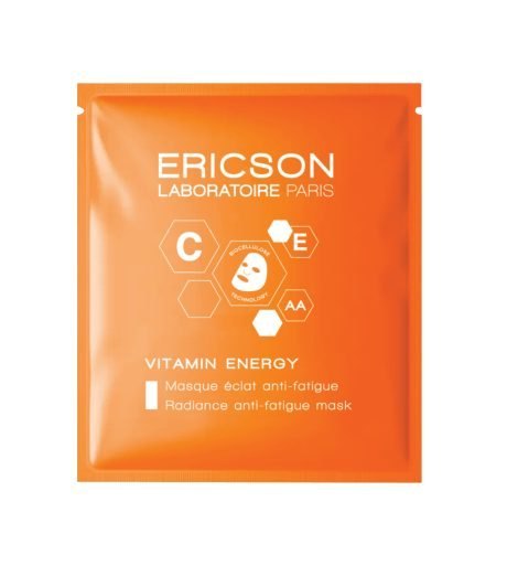 Mặt nạ giàu dưỡng chất & Vitamin dành cho da mặt Ericson VITAMIN ENERGY Radiance anti-fatigue mask 10pcs (R) (HSD: 1/28)