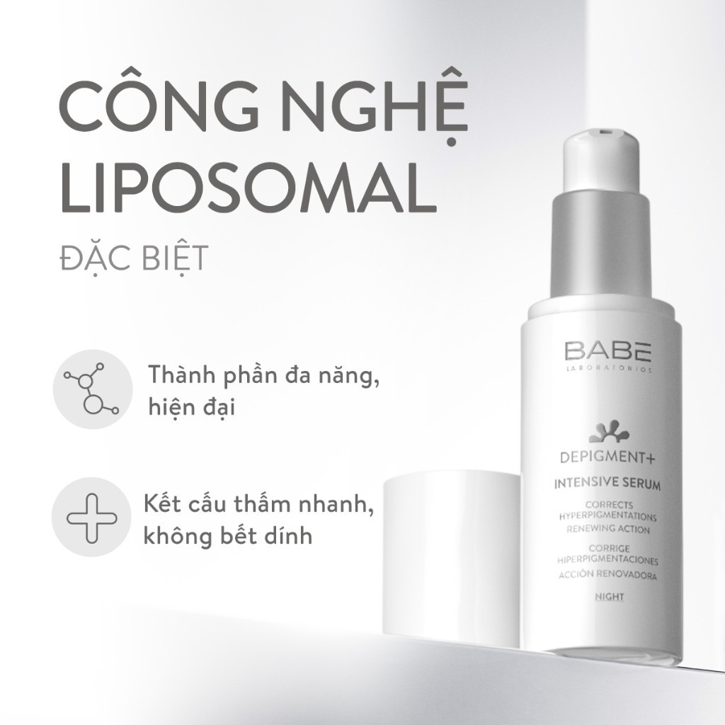 Serum làm sáng và mờ vết thâm nám Babe Laboratorios Babé - Depigment + Intensive 30ml (R)