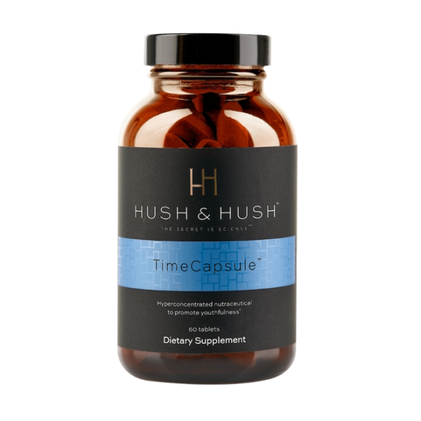 Viên uống mờ nám, chống các tia tổn thương và trẻ hóa da Hush & Hush Time Capsule 60 pills (R) (HSD: 6/26)