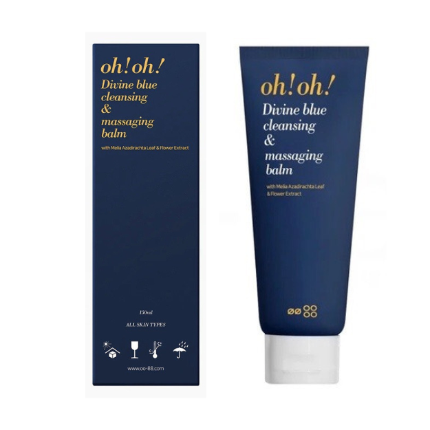 Sáp Tẩy Trang oh!oh! Làm Sạch Sâu, Trẻ Hóa Da Divine Blue Cleansing & Massaging Balm 150ml (R) (HSD: 1/28)