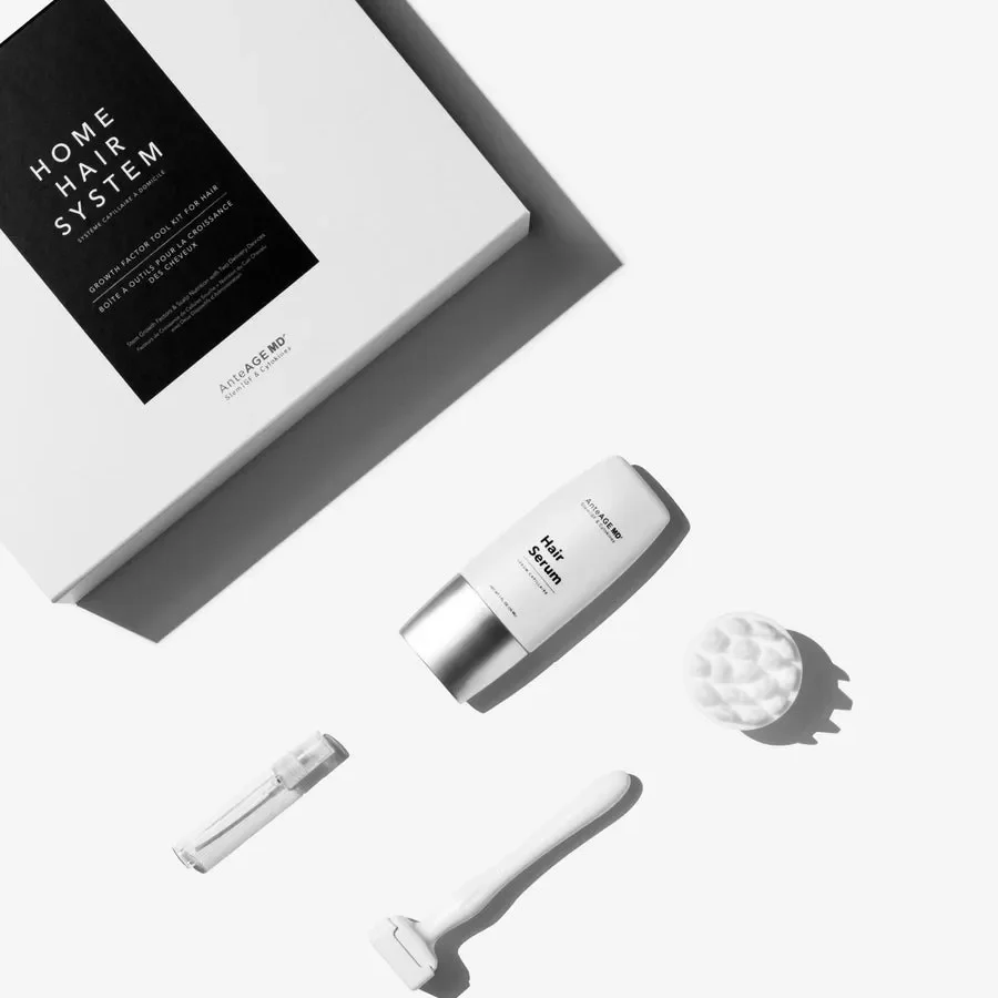 Bộ sản phẩm kích thích mọc tóc AnteAge MD Home Hair System 30ml & cây massage (R)