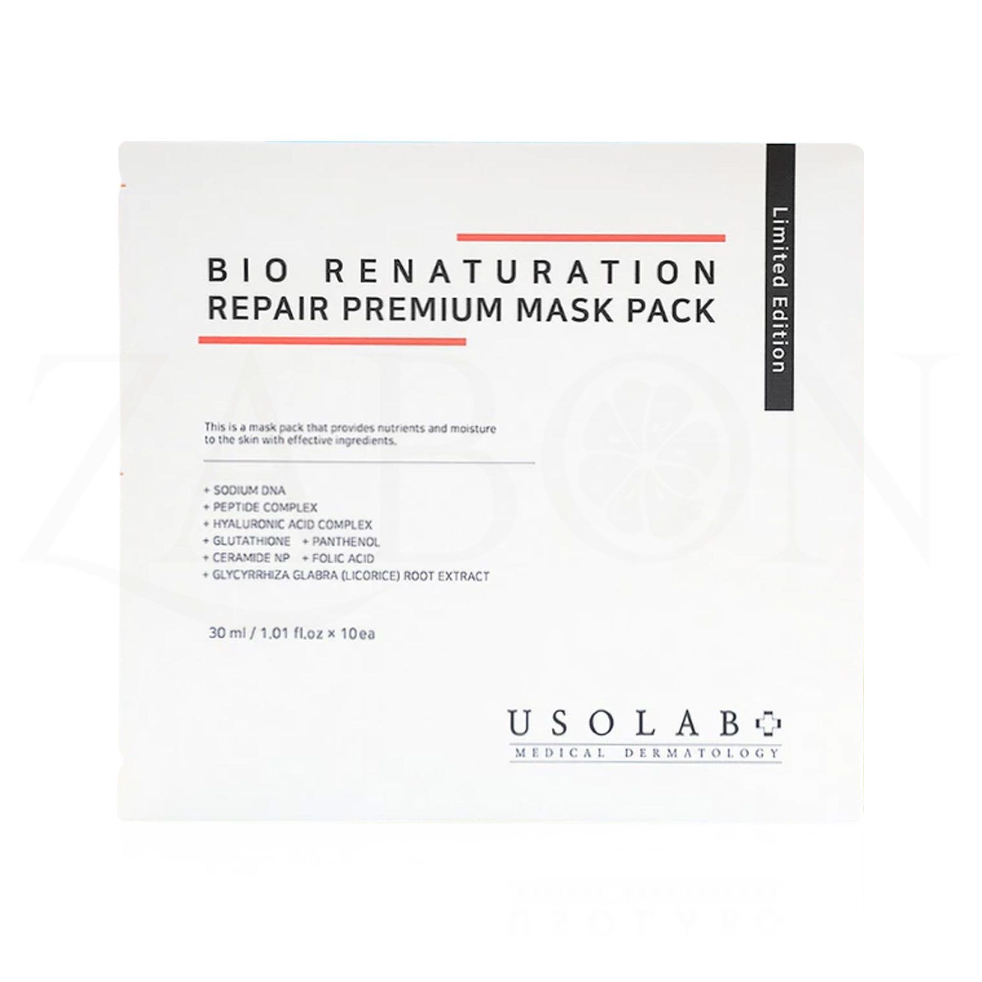 Mặt nạ phục hồi đa tầng Usolab Bio Renaturation Repair Premium Mask Pack 1 miếng (R) (HSD: 5/28)