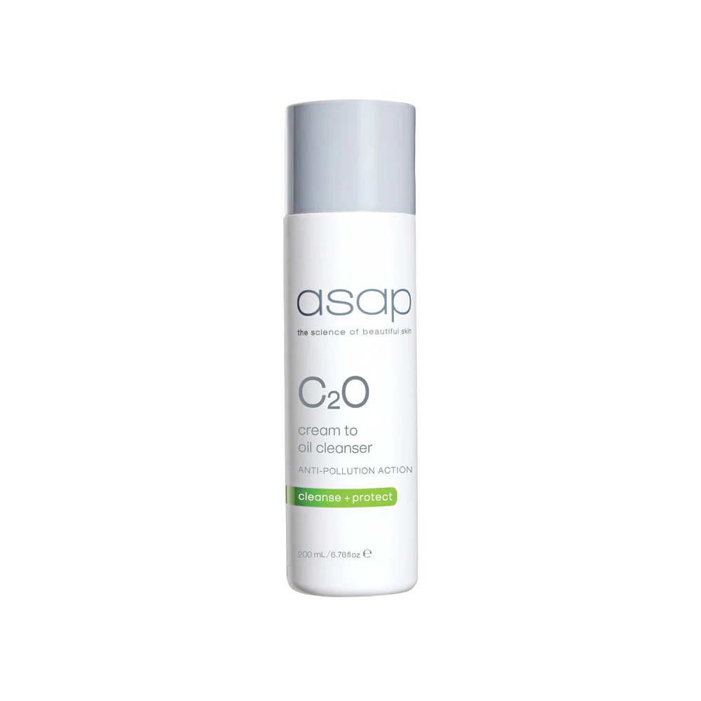 Sữa rửa mặt Asap C2O chuyển từ dạng kem sang dạng dầu trên da Asap C2O - Cream To Oil Cleanser 200ml (R)