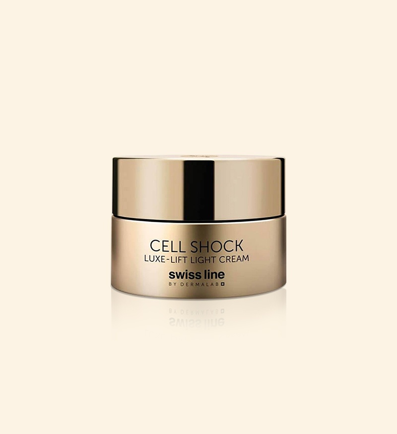 Kem tinh chất Vàng trẻ hóa và nâng cơ toàn diện (da hỗn hợp, da dầu) Swissline Cell Shock Luxe-Lift Light Cream 50ml (R)
