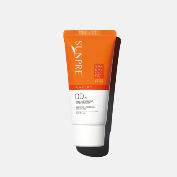 Kem chống nắng có màu nền Mona Frema SUNPRE High Protection DD Facial Gel SPF 50+ PA++++ 60ml (B) (R) (HSD: 1/29)
