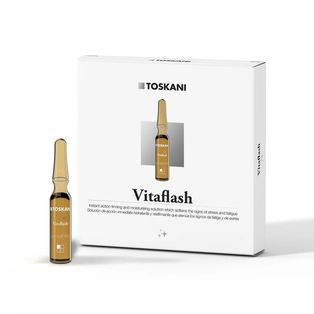 Ampoule nâng cơ căng bóng da tức thì Toskani Vitaflash Ampoule 5 ampoules x 2 ml (R)