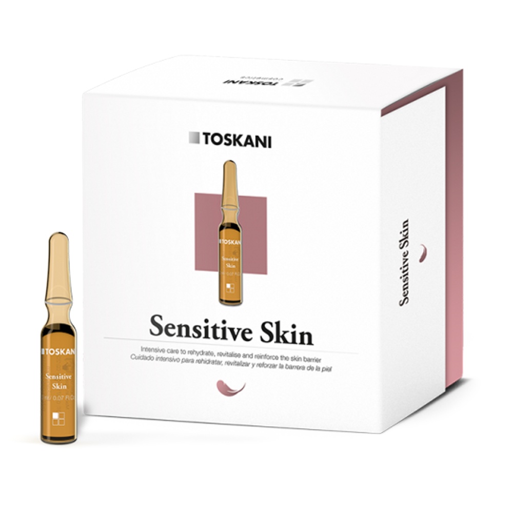 Ampoule cấp nước làm dịu da nhạy cảm Toskani Sensitive Skin Ampoule 15 ampoules x 2 ml (R)