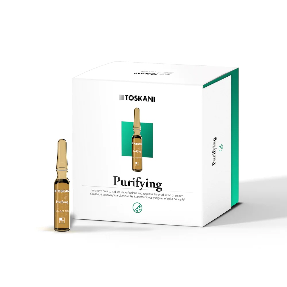 Ampoule Giảm Mụn Kiềm Dầu | Toskani Purifying | 15 Ống x 2 ml