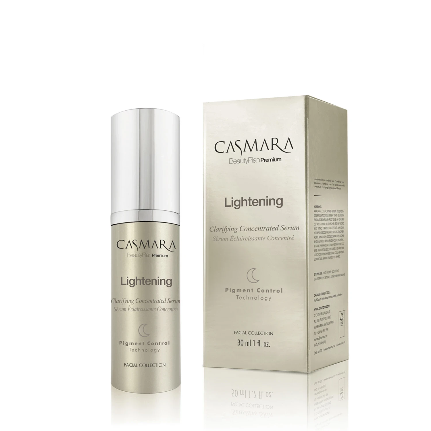 Serum dưỡng trắng, mờ nám ban đêm Casmara Clarifying Concentrated Serum 30ml (R) (HSD: 7/28)