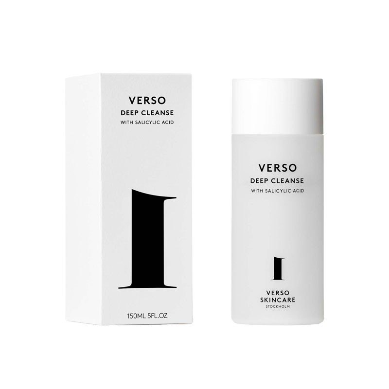 Gel rửa mặt BHA làm sạch sâu và cân bằng da Verso Deep Cleanse 150ml (R) (HSD: 4/28; 5/28)
