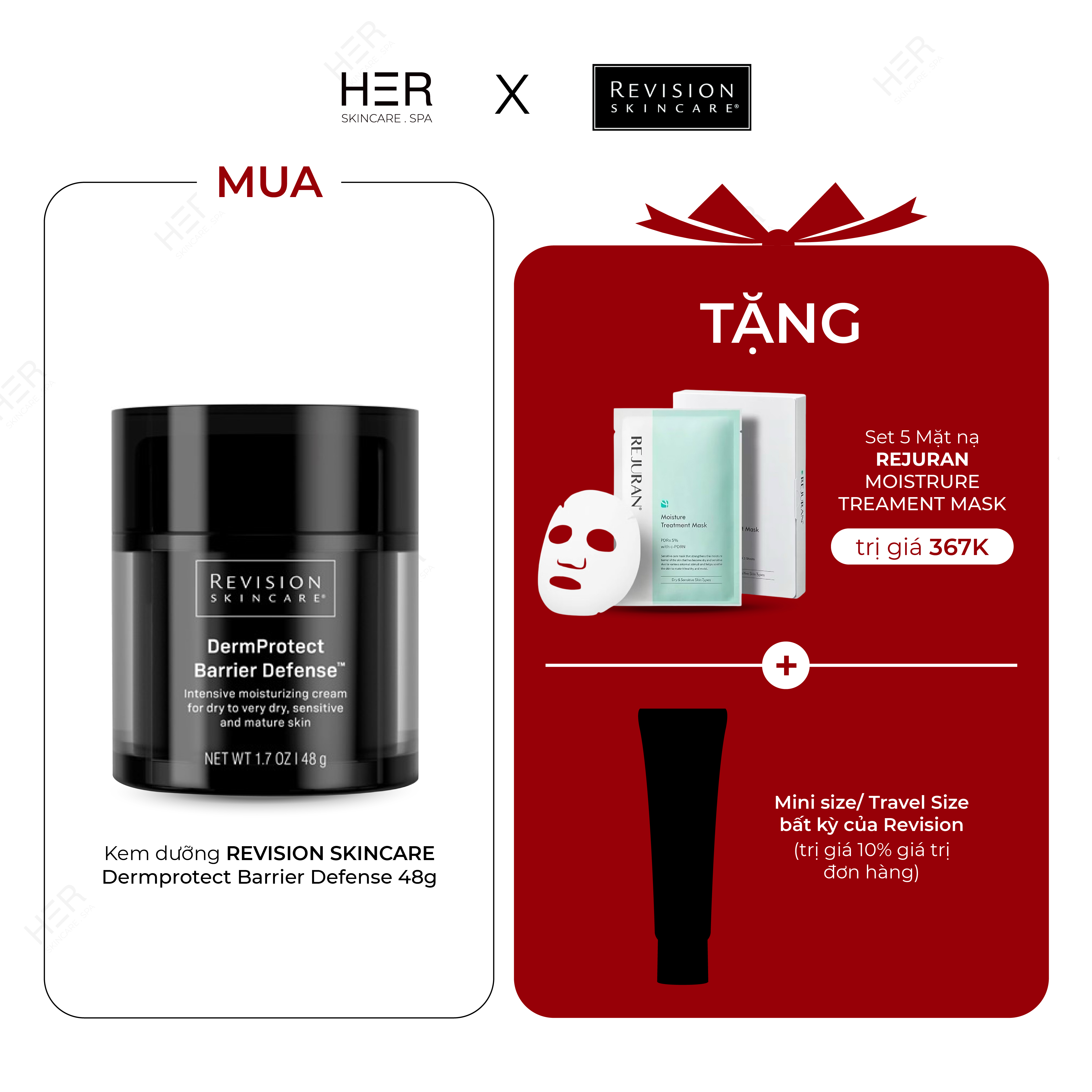 Kem dưỡng Revision Skincare Dermprotect Barrier Defense 48g (R) (HSD: 2/27)