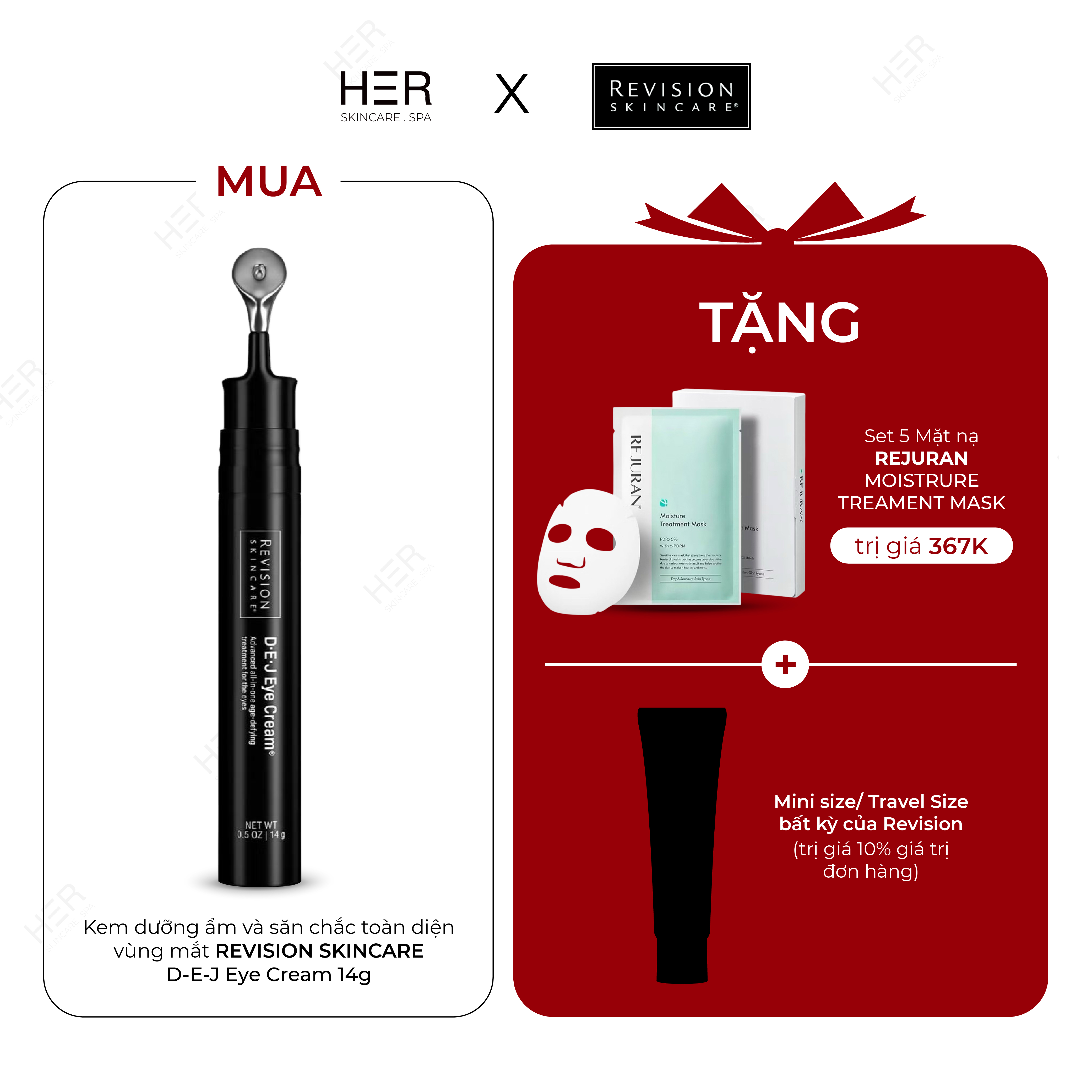 Kem dưỡng ẩm và săn chắc toàn diện vùng mắt Revision Skincare D-E-J Eye Cream 14g (R) (HSD: 4/28)