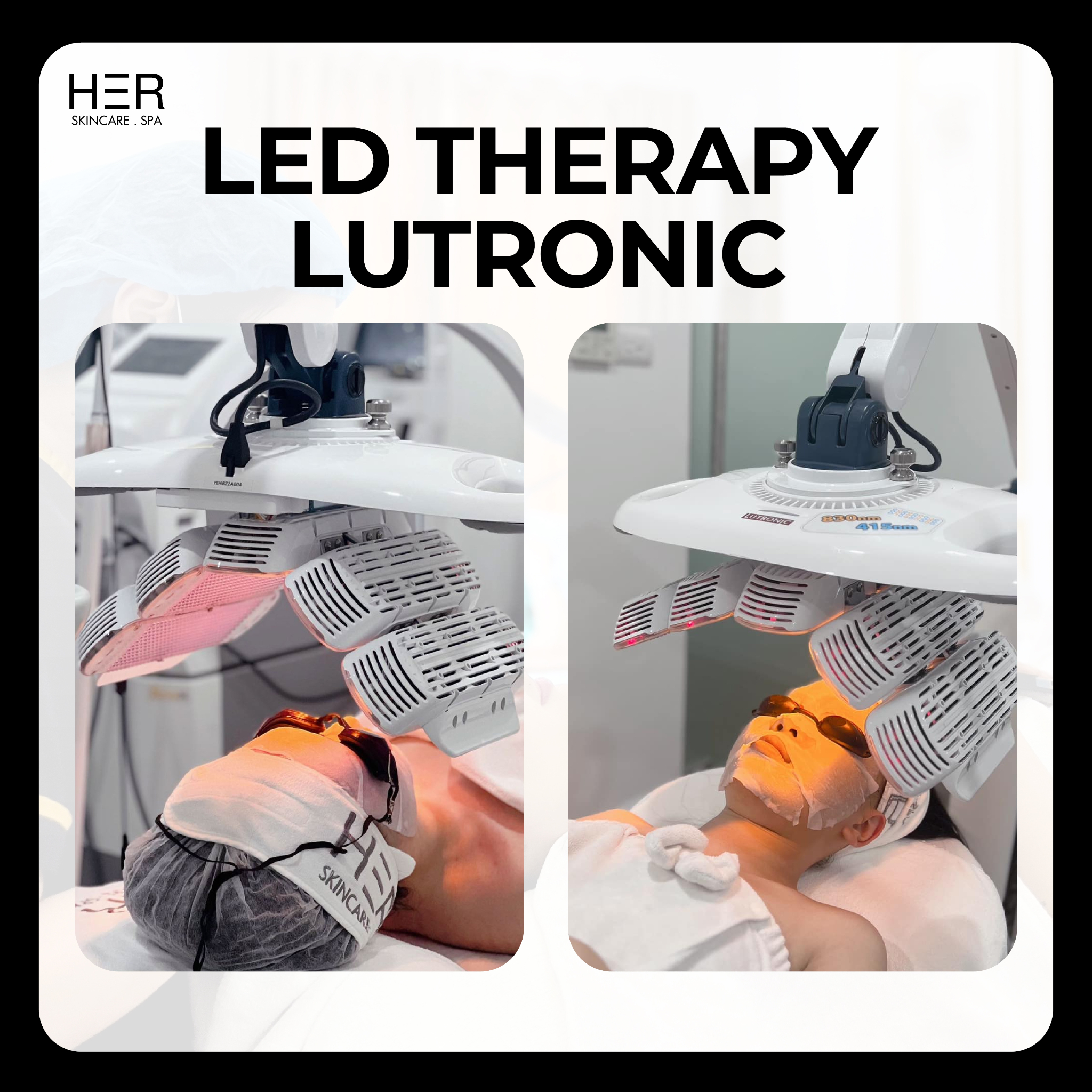 Led Therapy Lutronic - Quang trị liệu phục hồi da nhạy cảm & lão hoá