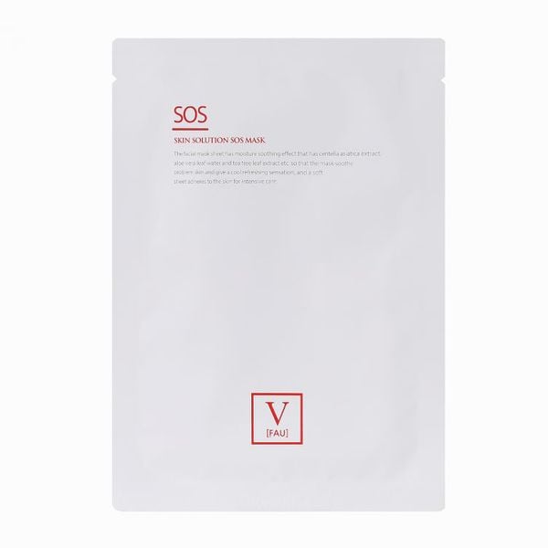 Mặt Nạ Phục Hồi Giảm Đỏ Làm Dịu Da FAU Skin Solution SOS Mask 01 Miếng (B) (R) (HSD: 7/28)