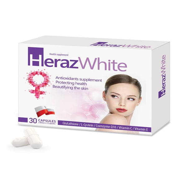 Viên uống sáng da chống lão hóa Heraz White 30v (R) (HSD: 3/28)