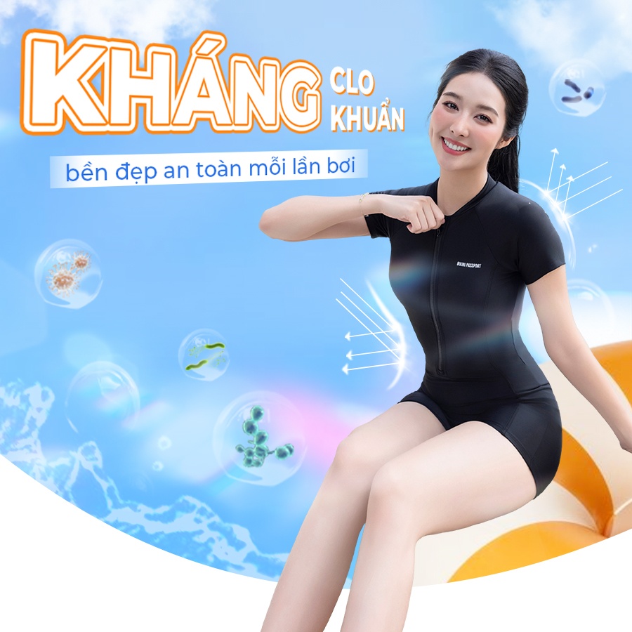 Đồ bơi kháng clo Bikini Passport – Chuẩn Creora® HighClo™ & kháng khuẩn bảo vệ da