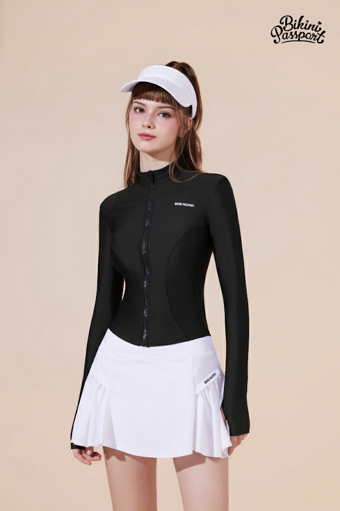 Áo bơi BIKINI PASSPORT dài tay tôn dáng - Đen