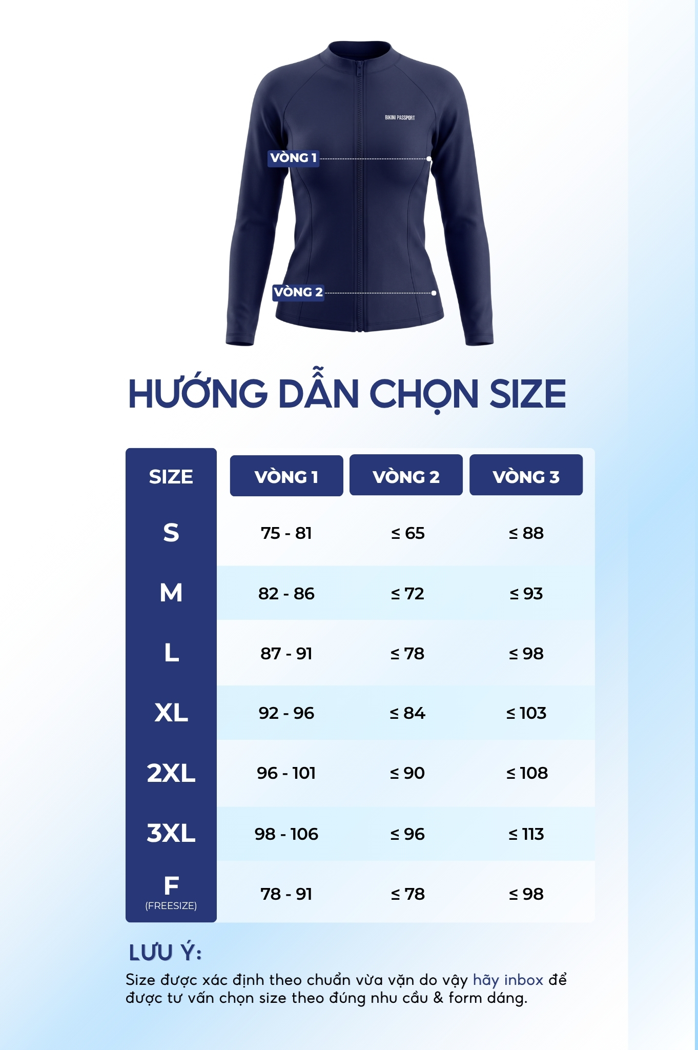 Áo bơi Nữ tay dài có khóa - BSV001_NV