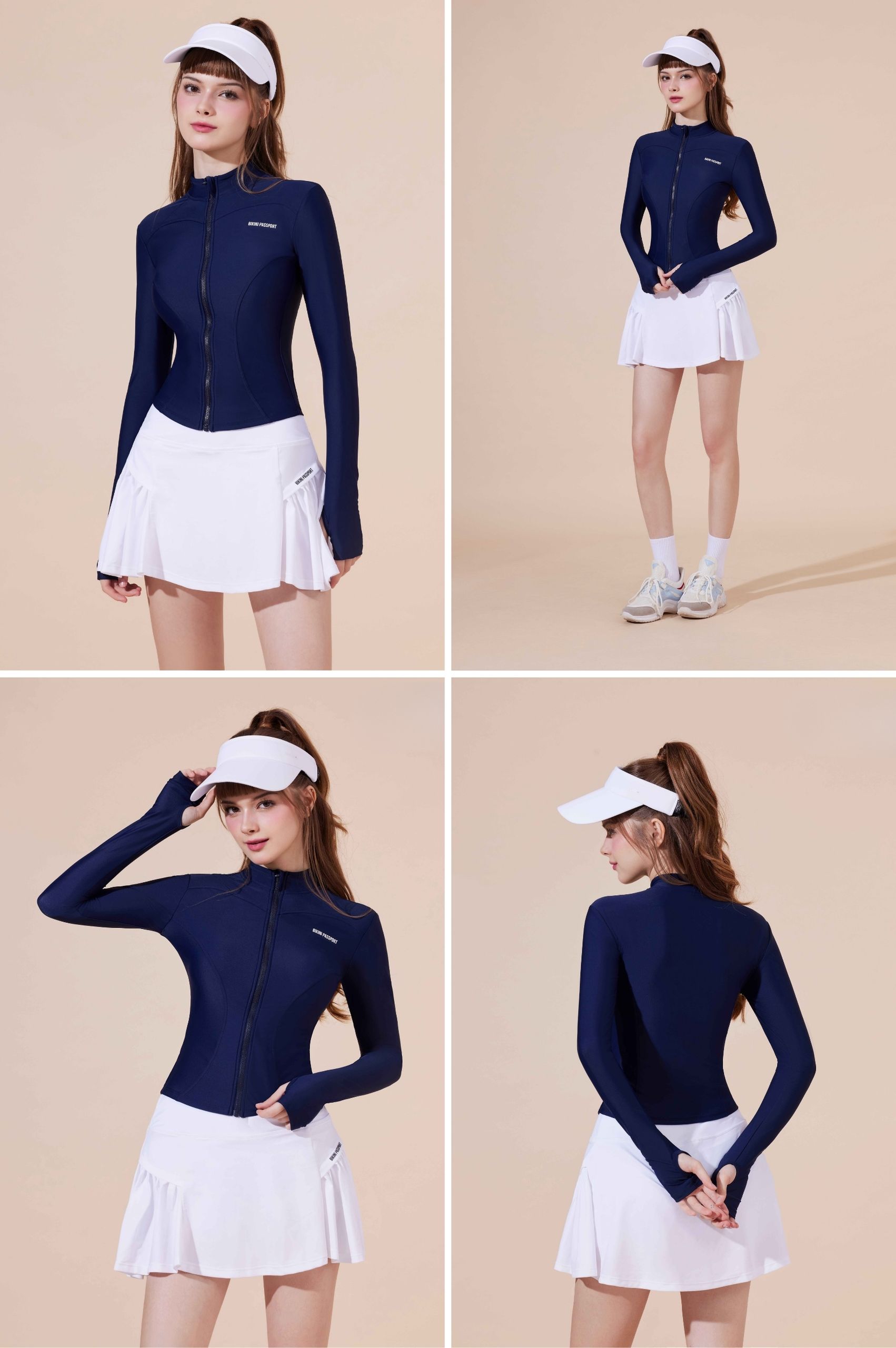 Áo bơi dài tay tôn dáng - Xanh Navy