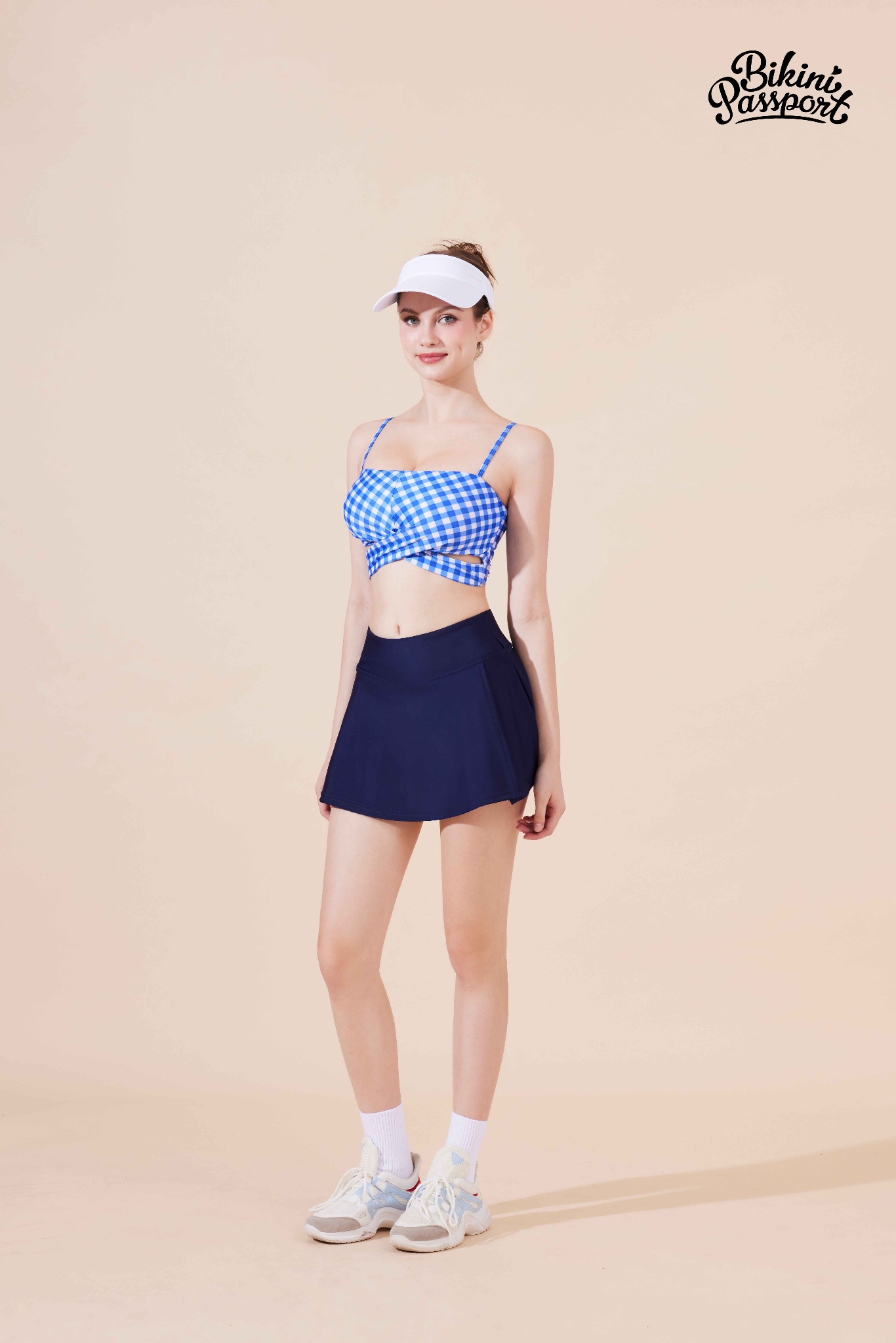 Áo bơi lẻ croptop hai dây - Caro