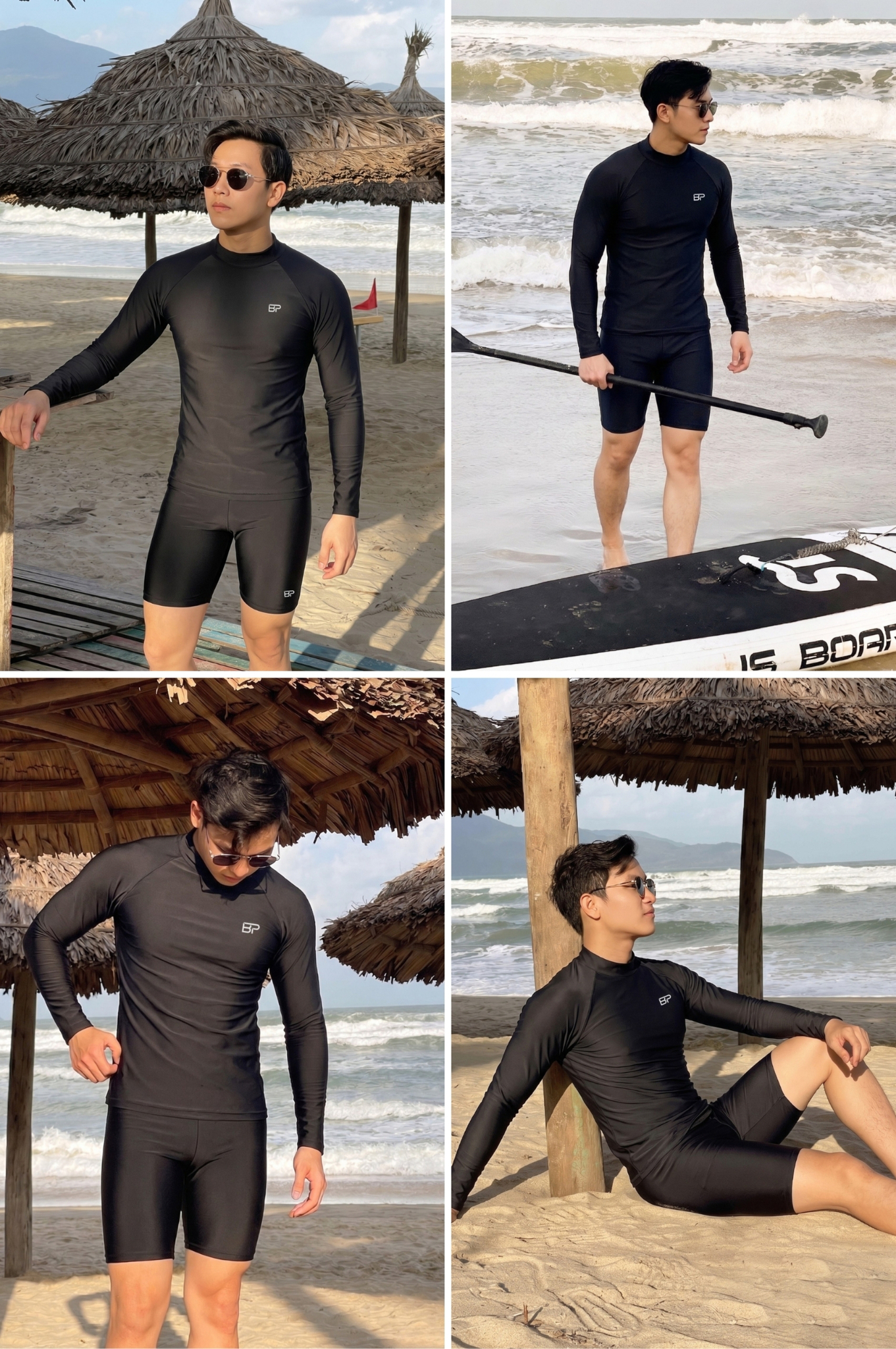 Áo bơi nam tay dài - BSV010_BL