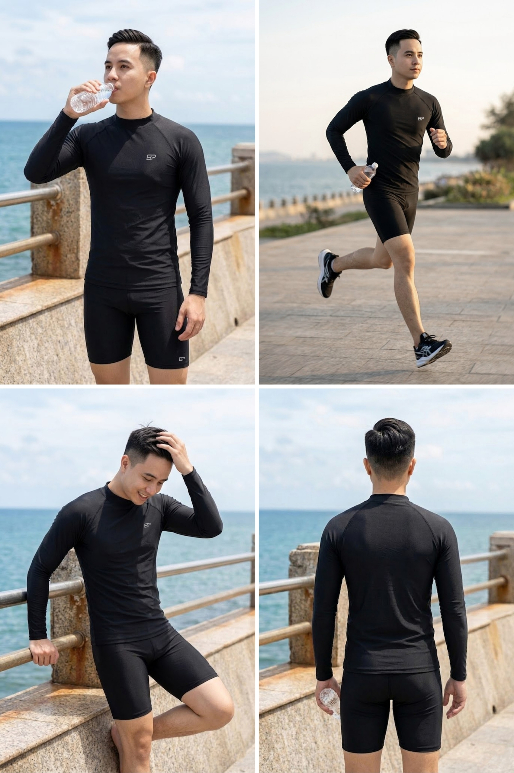 Áo bơi nam tay dài - BSV010_BL