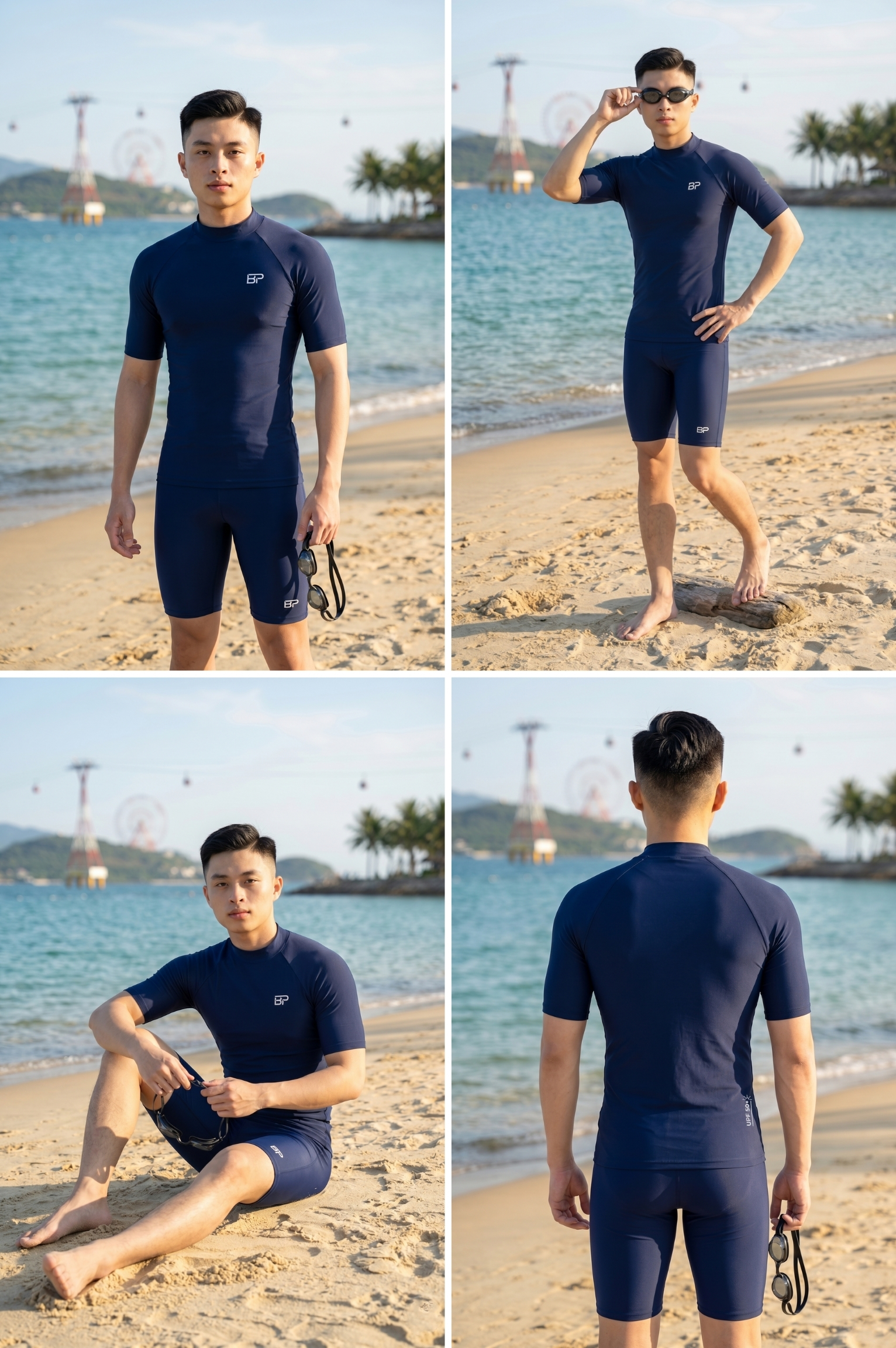 Áo bơi nam tay ngắn - BSV011_NV