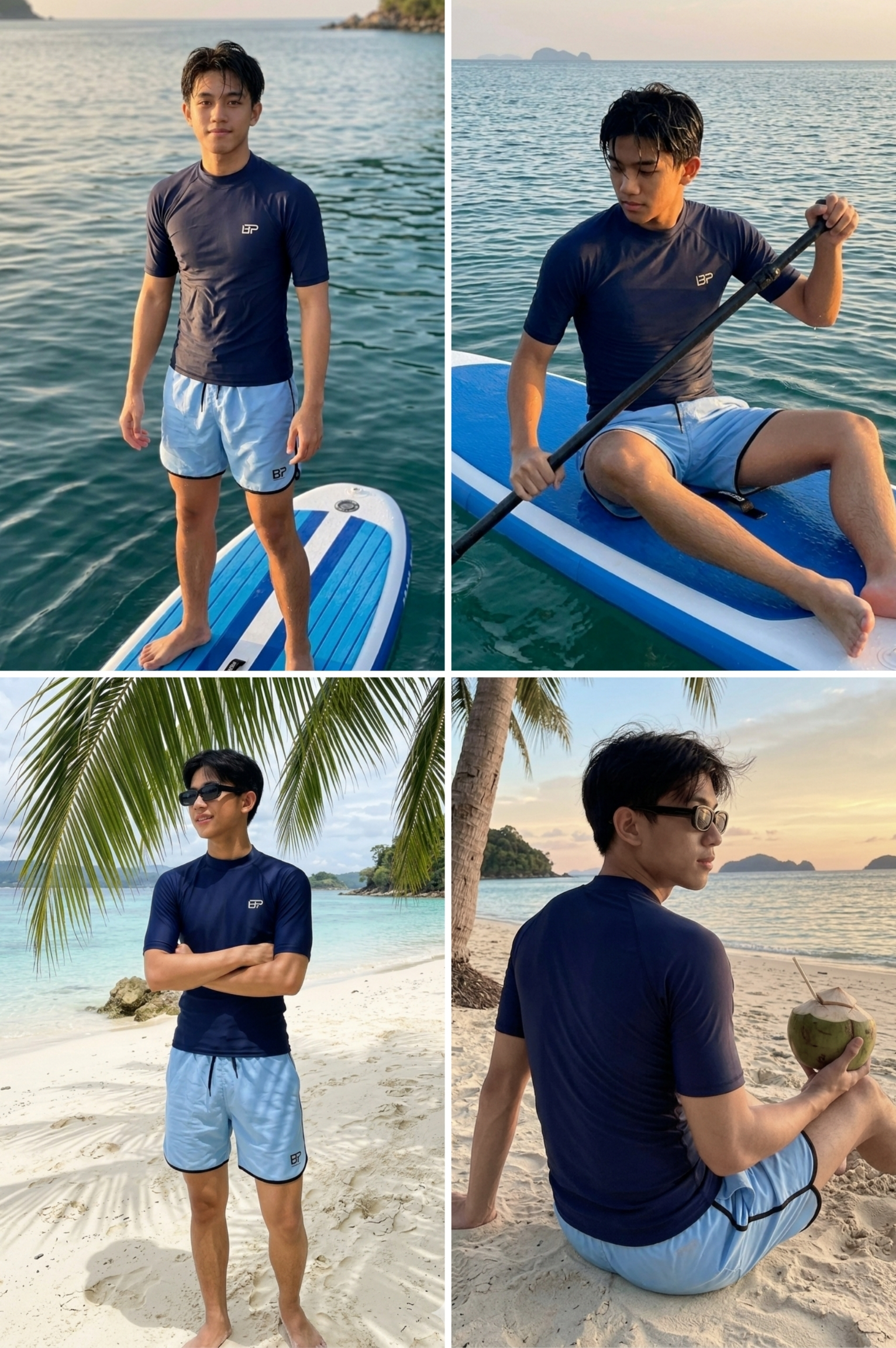 Áo bơi nam tay ngắn - BSV011_NV