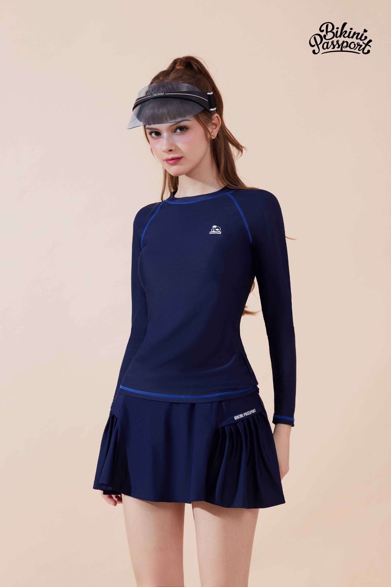 Áo lẻ basic có logo - Xanh Navy