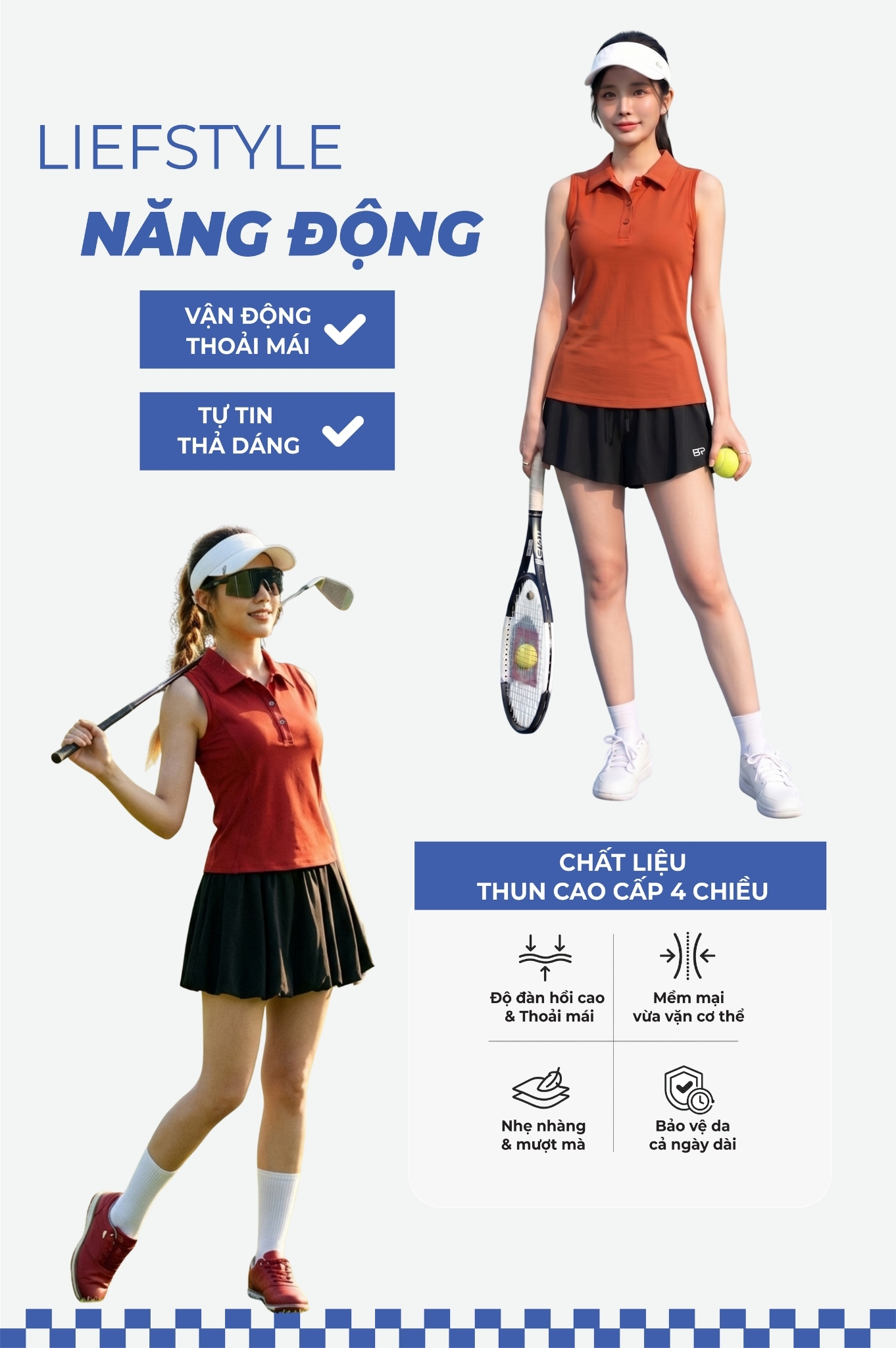Áo tập thể thao cổ bẻ - BG134_DG