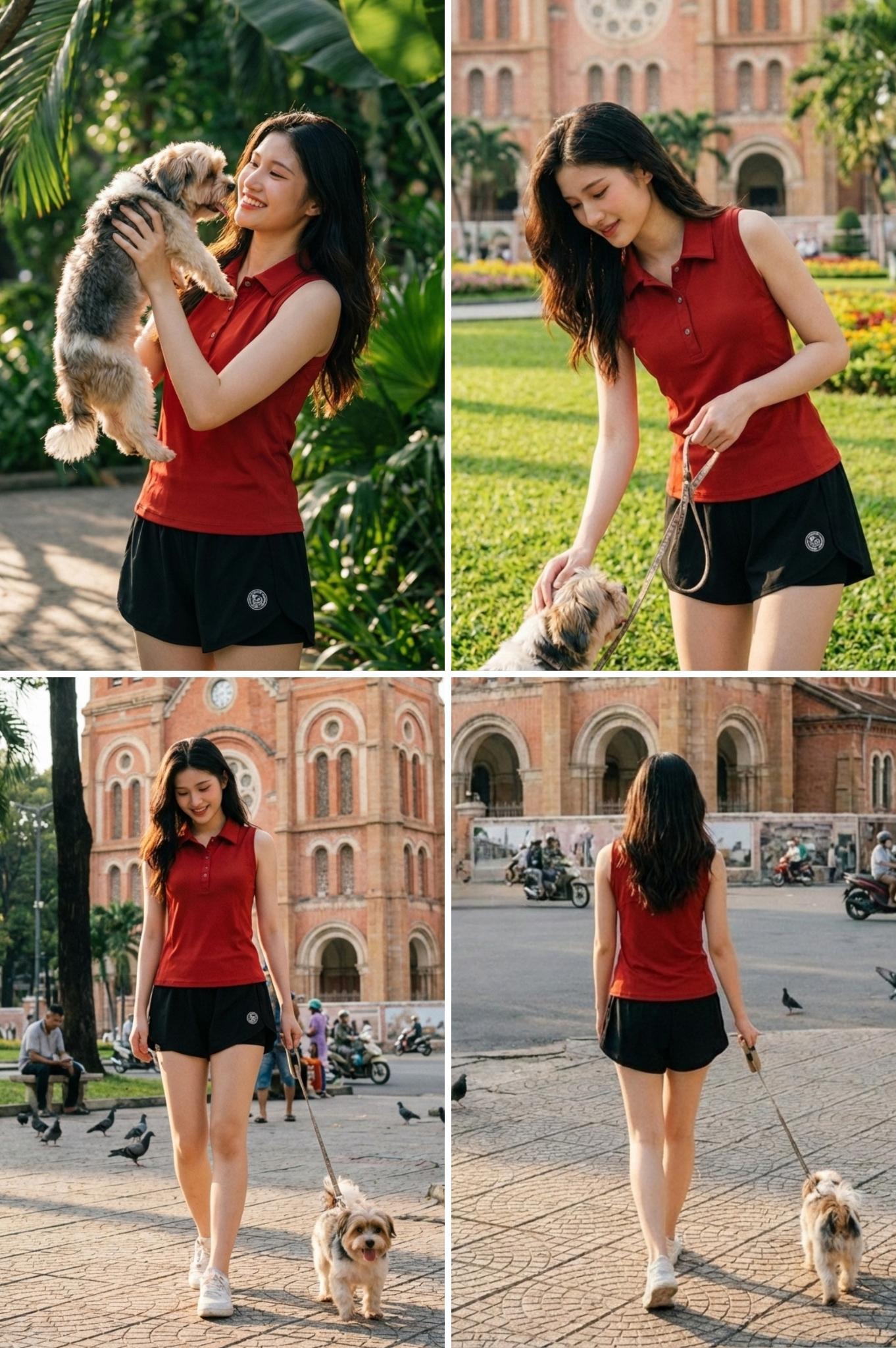 Áo tập thể thao cổ bẻ - BG134_DG