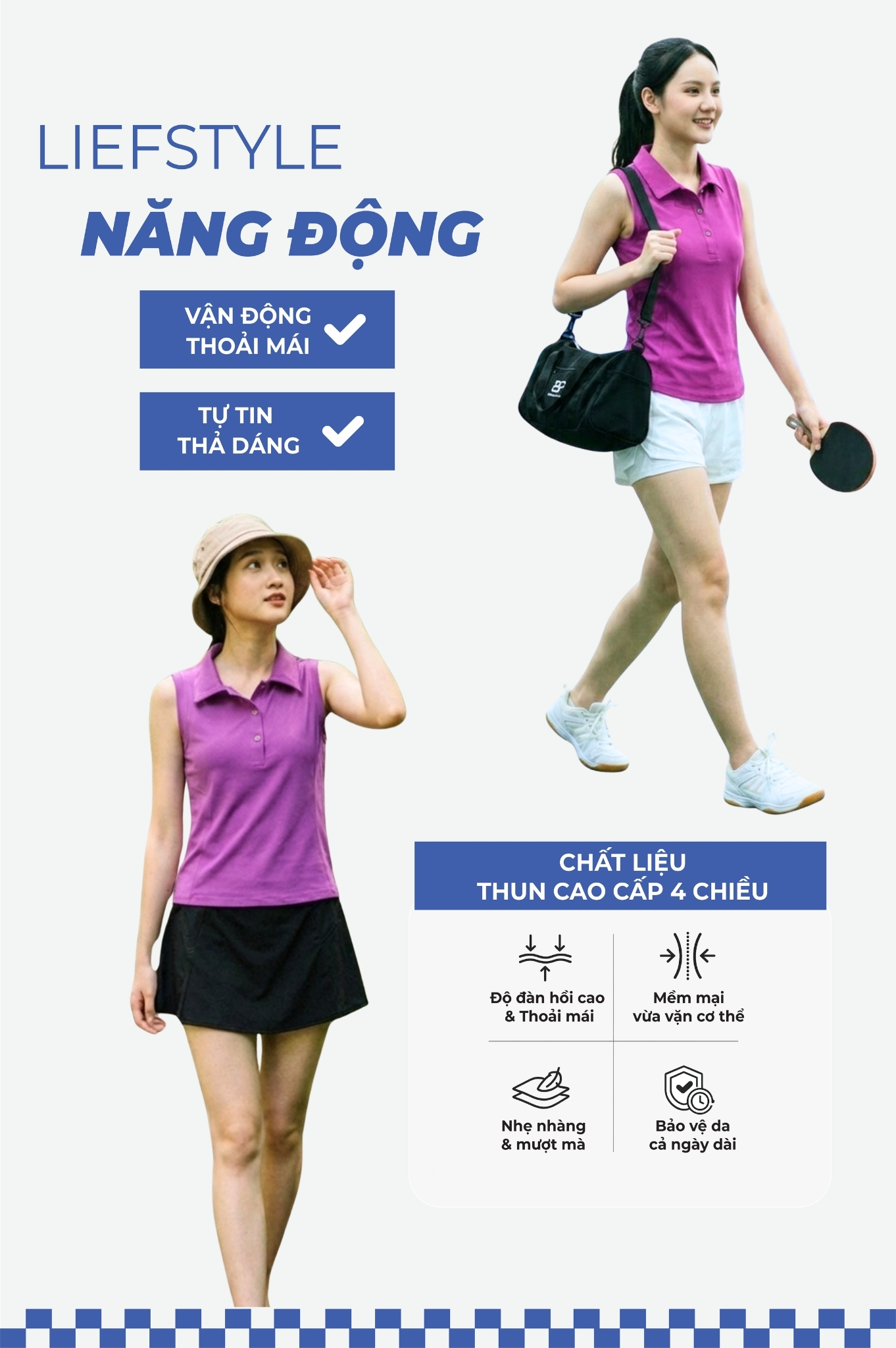 Áo tập thể thao cổ bẻ - BG134_PP