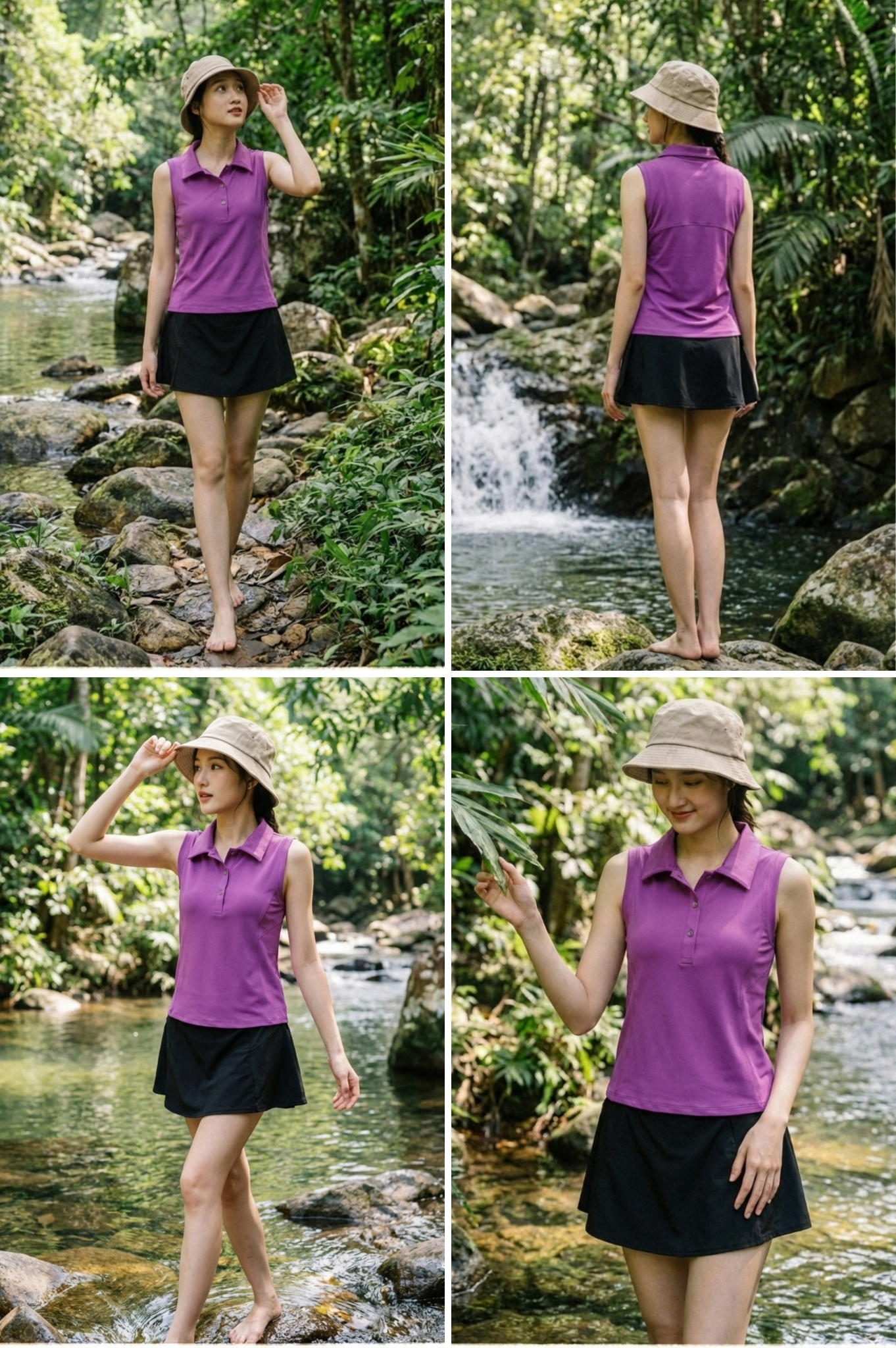 Áo tập thể thao cổ bẻ - BG134_PP