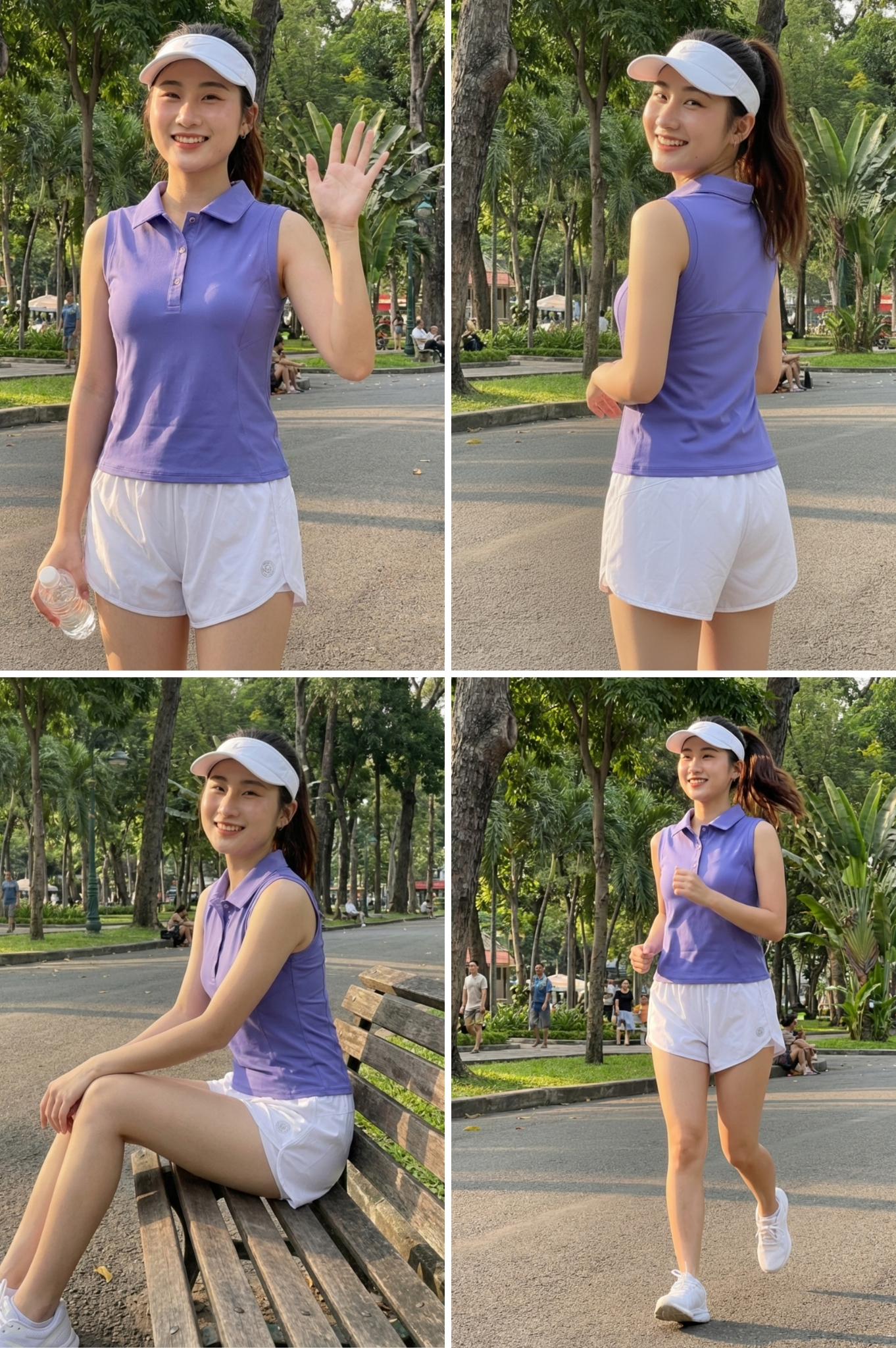 Áo tập thể thao cổ bẻ - BG134_XT