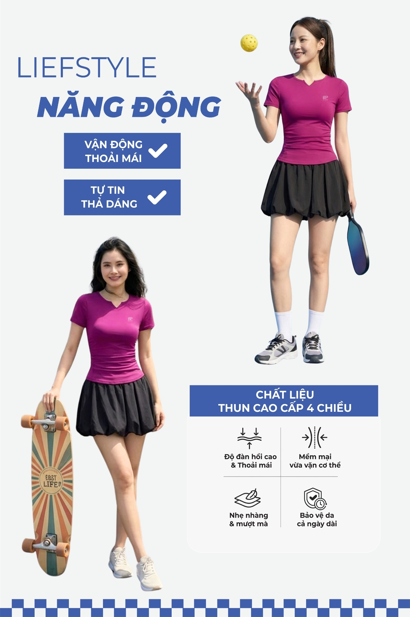 Áo tập thể thao tay ngắn - BG131_HTD