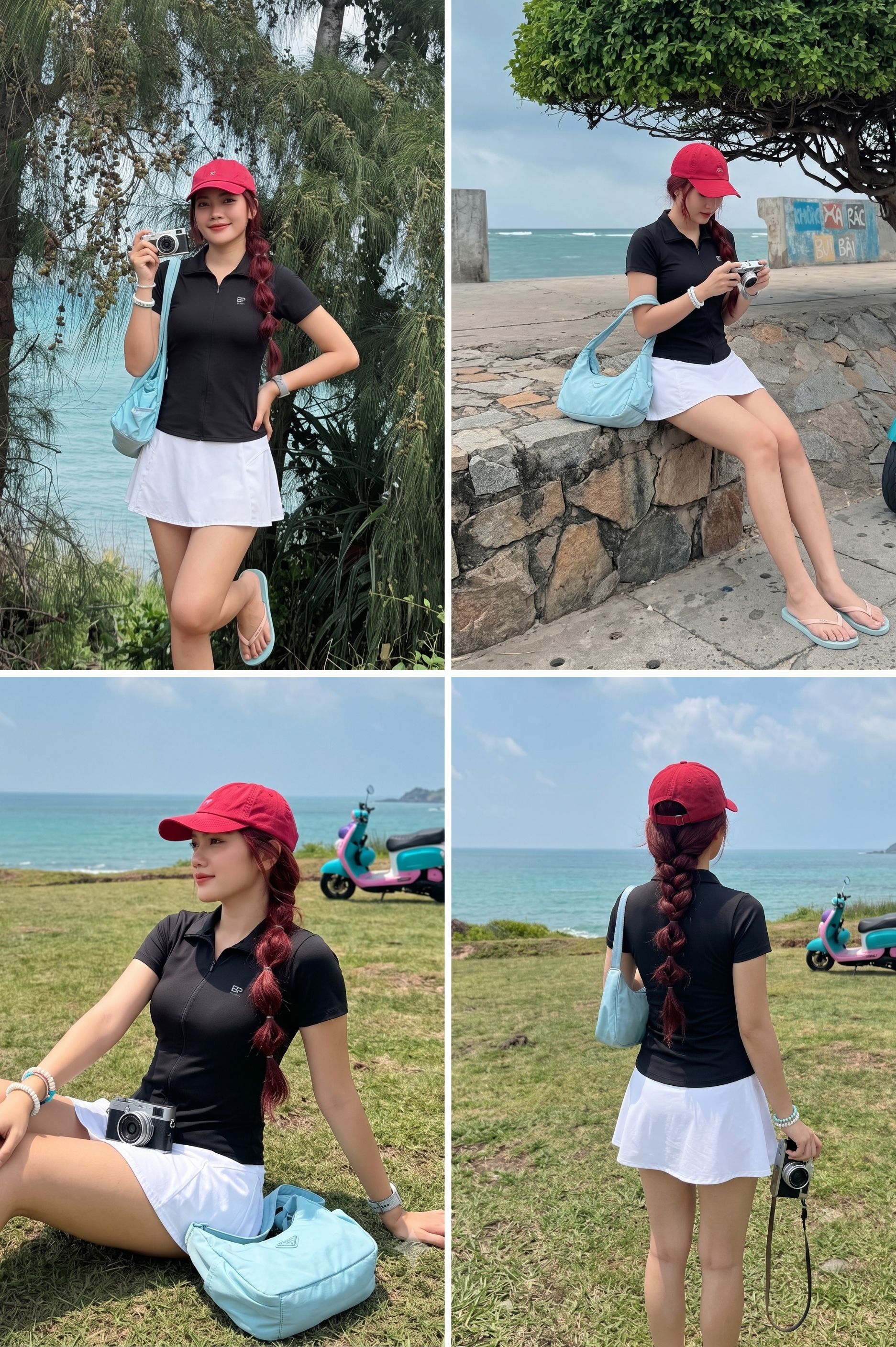 Áo tập thể thao tay ngắn - BG135_BL