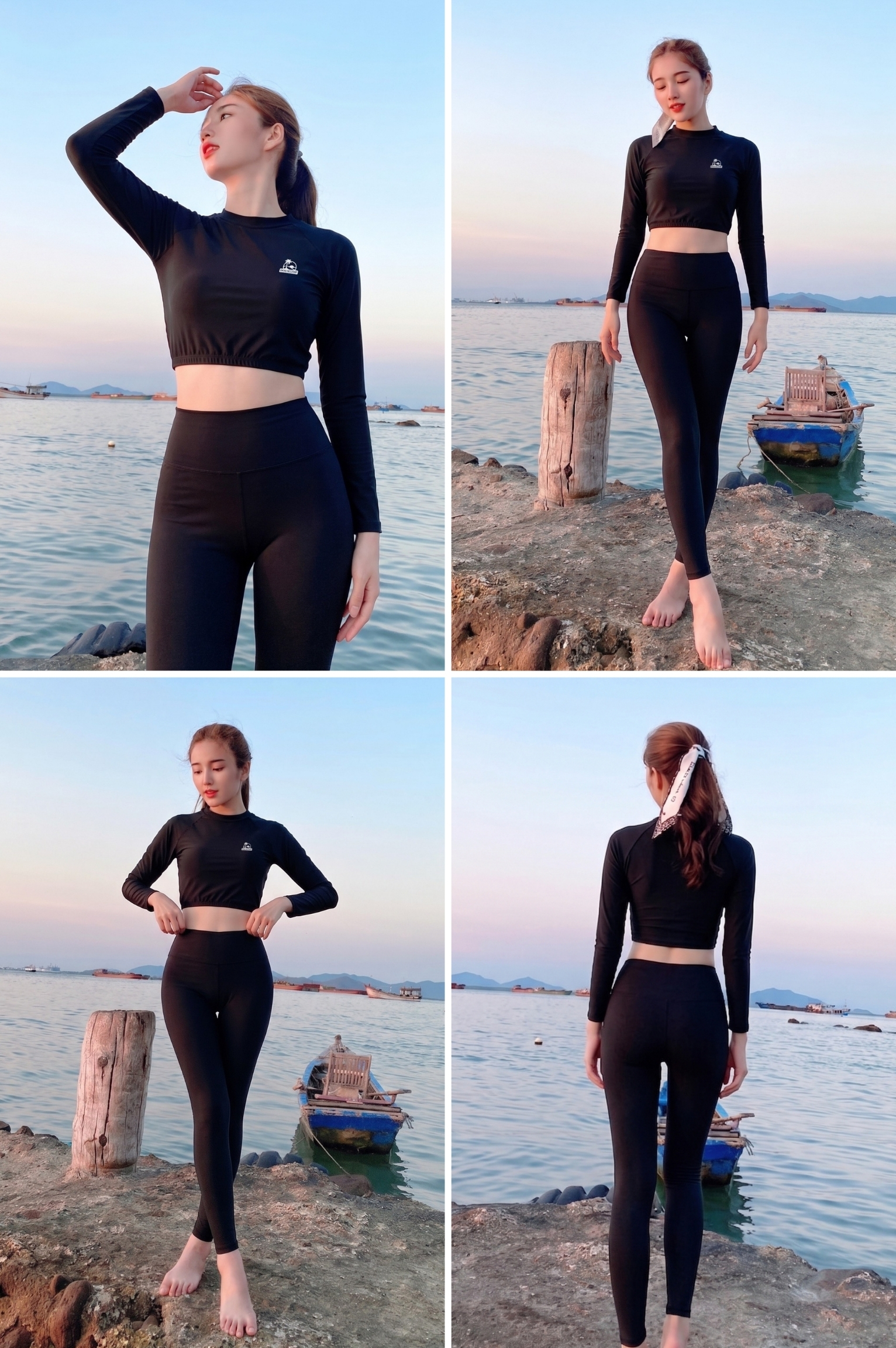 Áo tay dài croptop - BSV202_BL