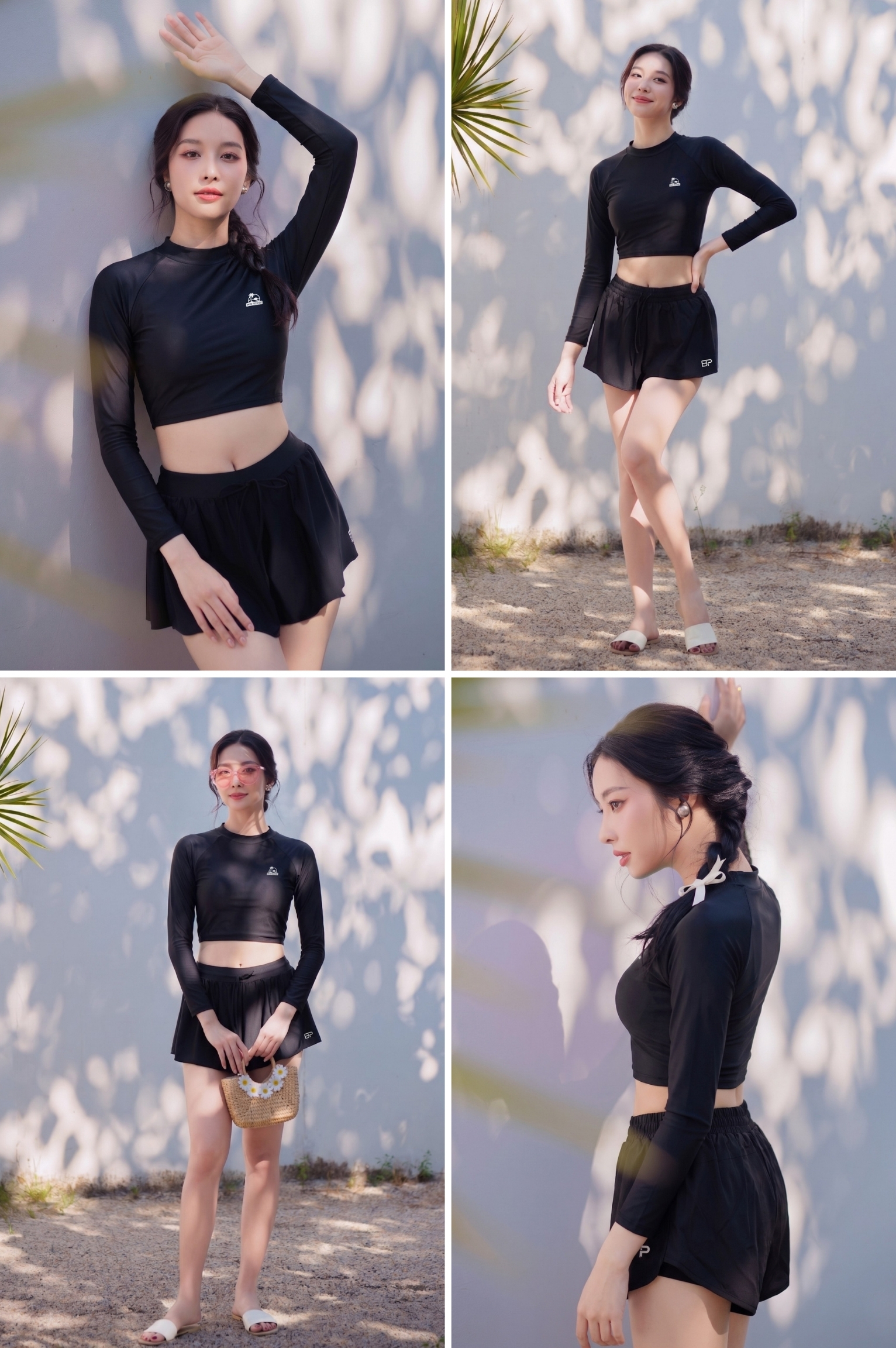 Áo tay dài croptop - BSV202_BL