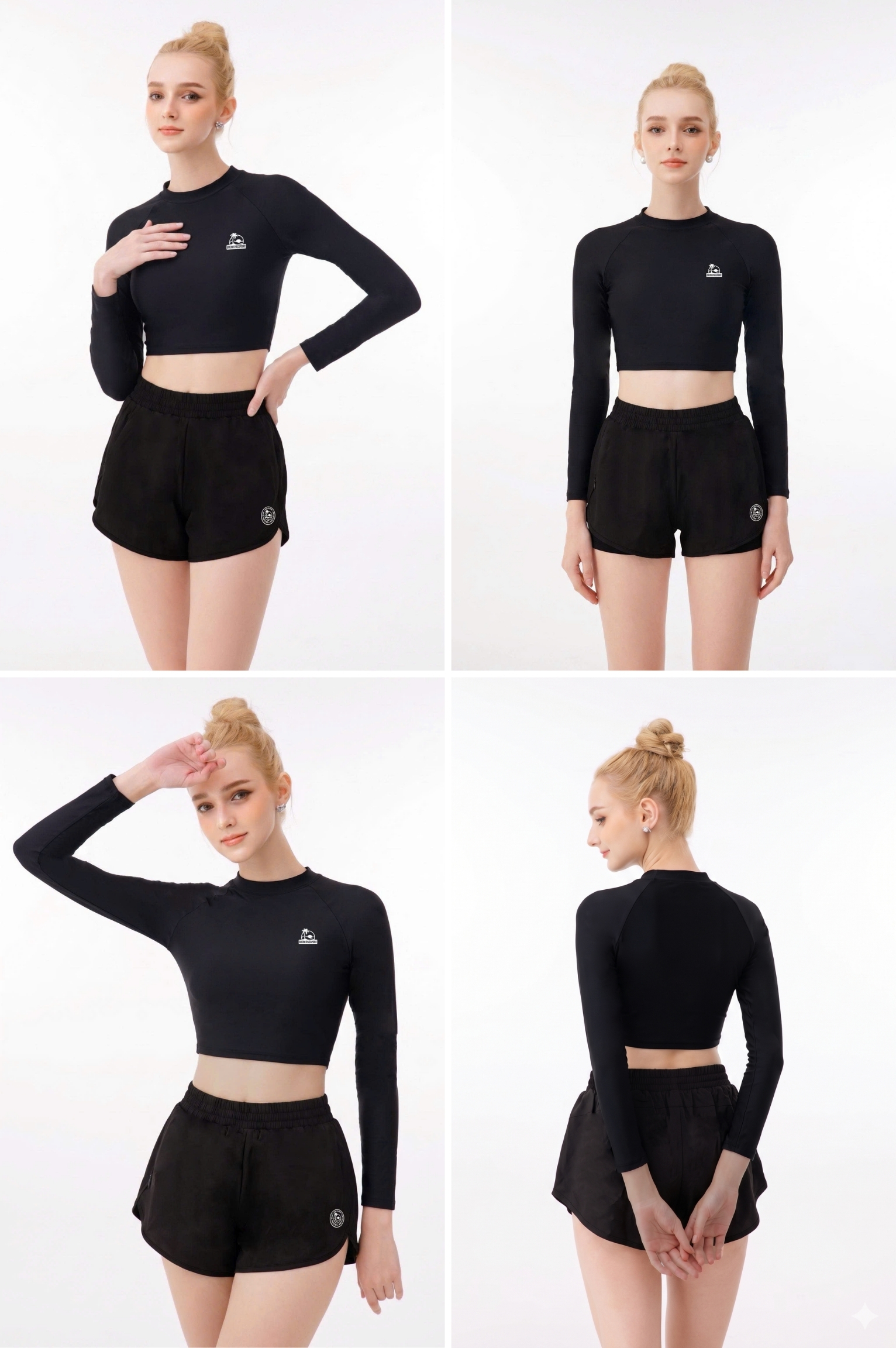 Áo tay dài croptop - BSV202_BL