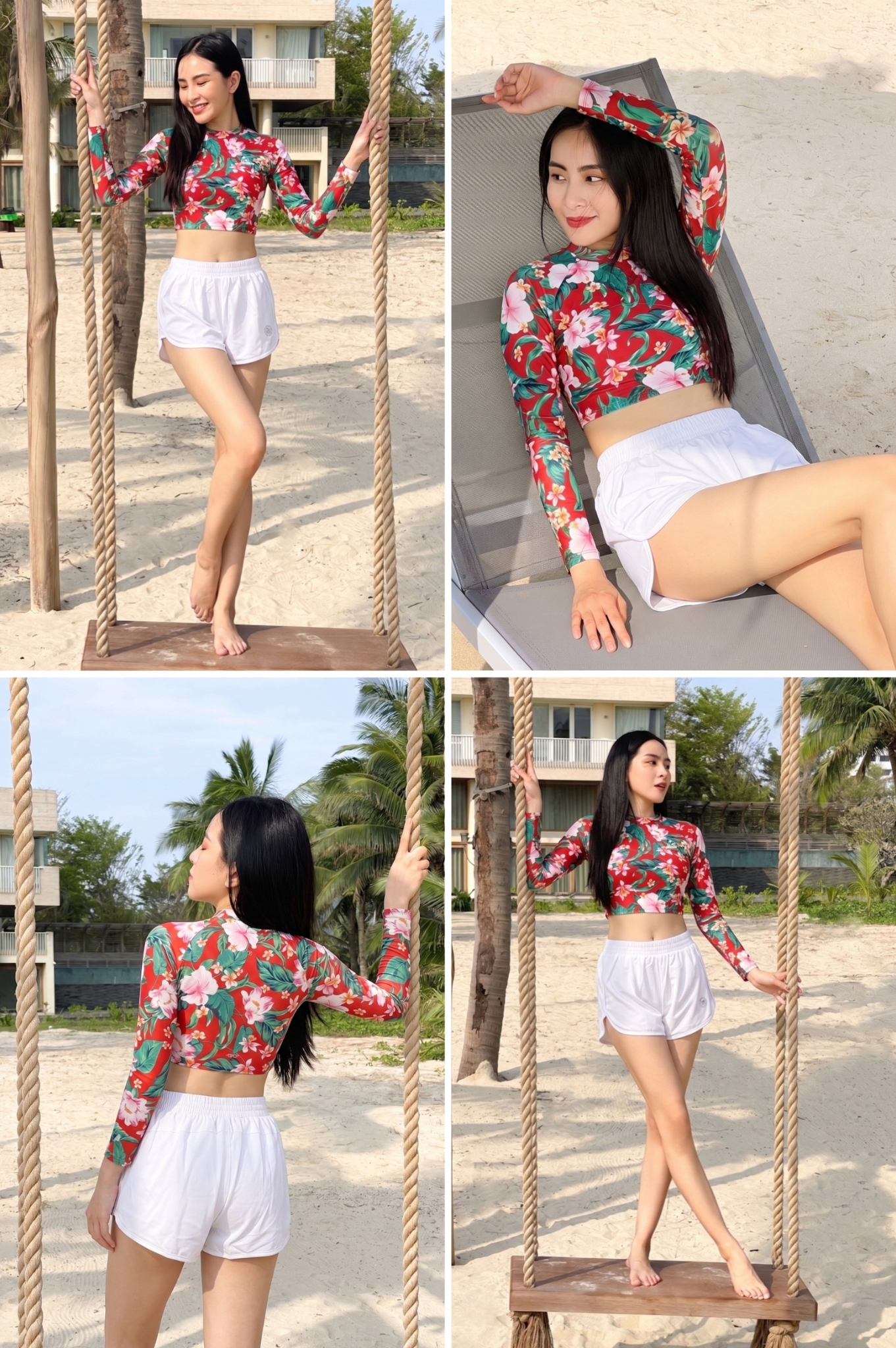 Áo tay dài croptop - BSV202_RD