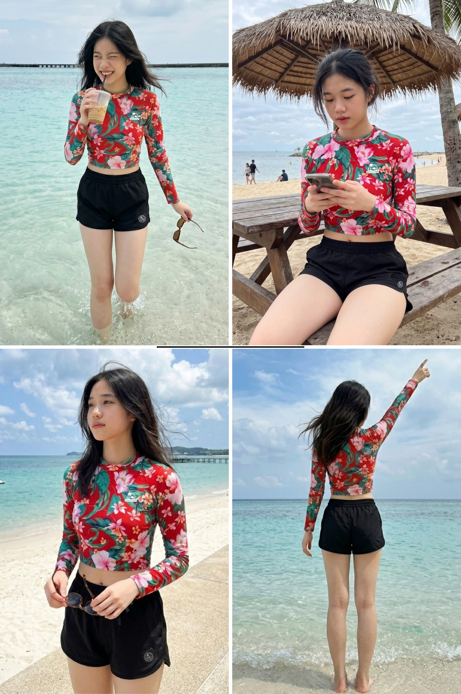 Áo tay dài croptop - BSV202_RD