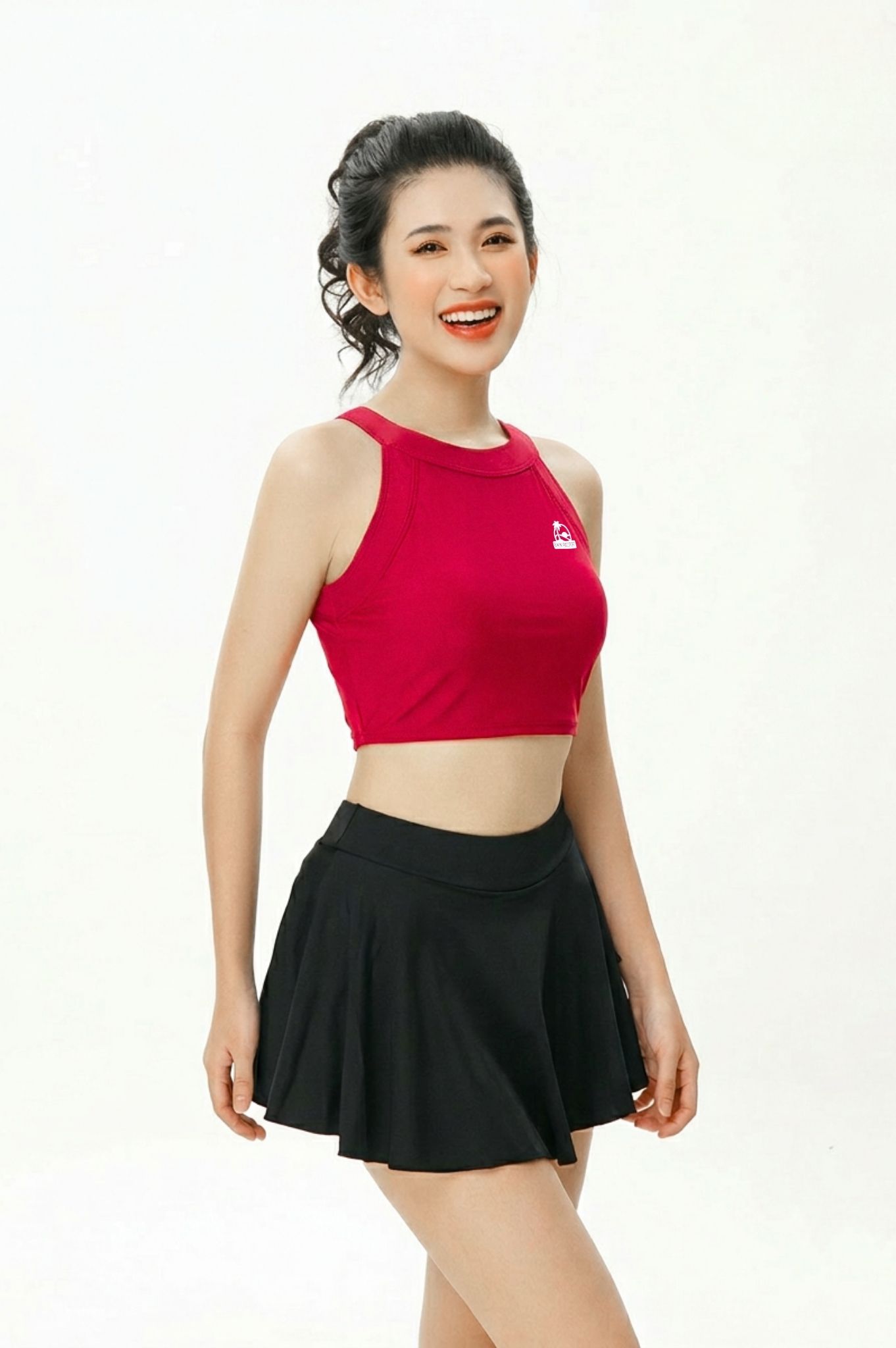 Áo yếm lẻ ba lỗ - Đỏ