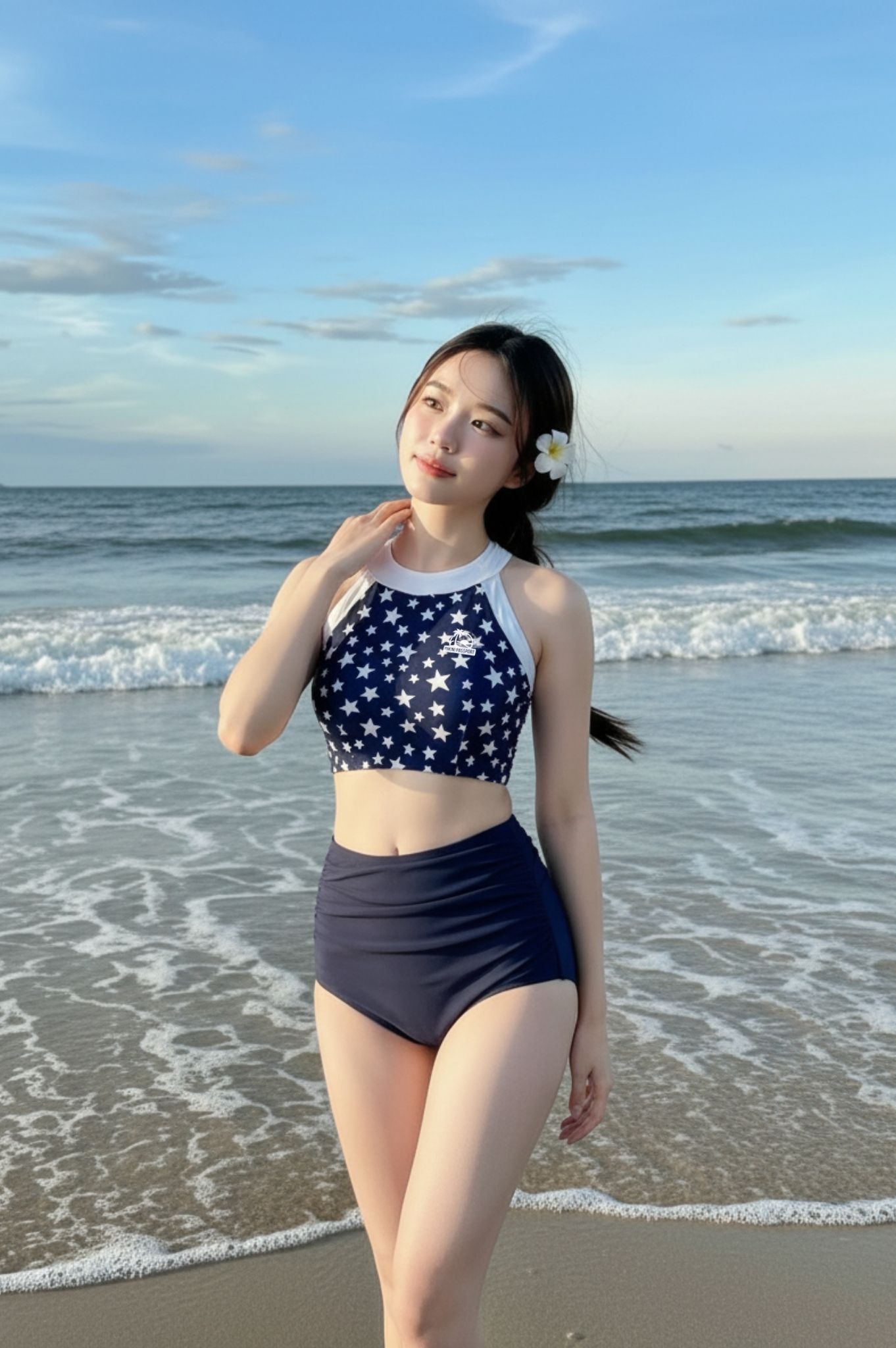 Áo yếm lẻ ba lỗ - Họa tiết