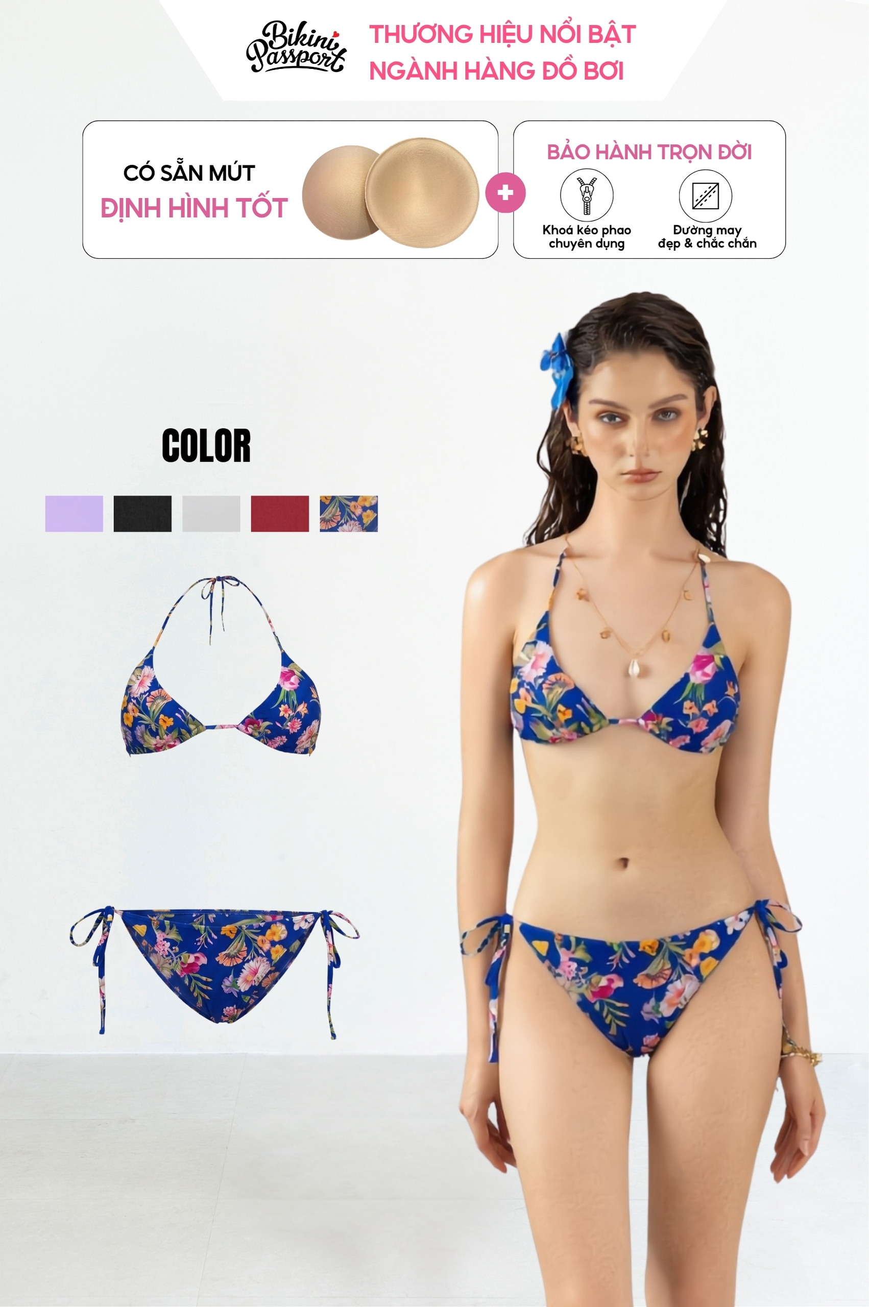 Bikini quần áo tam giác - BSV143_NV
