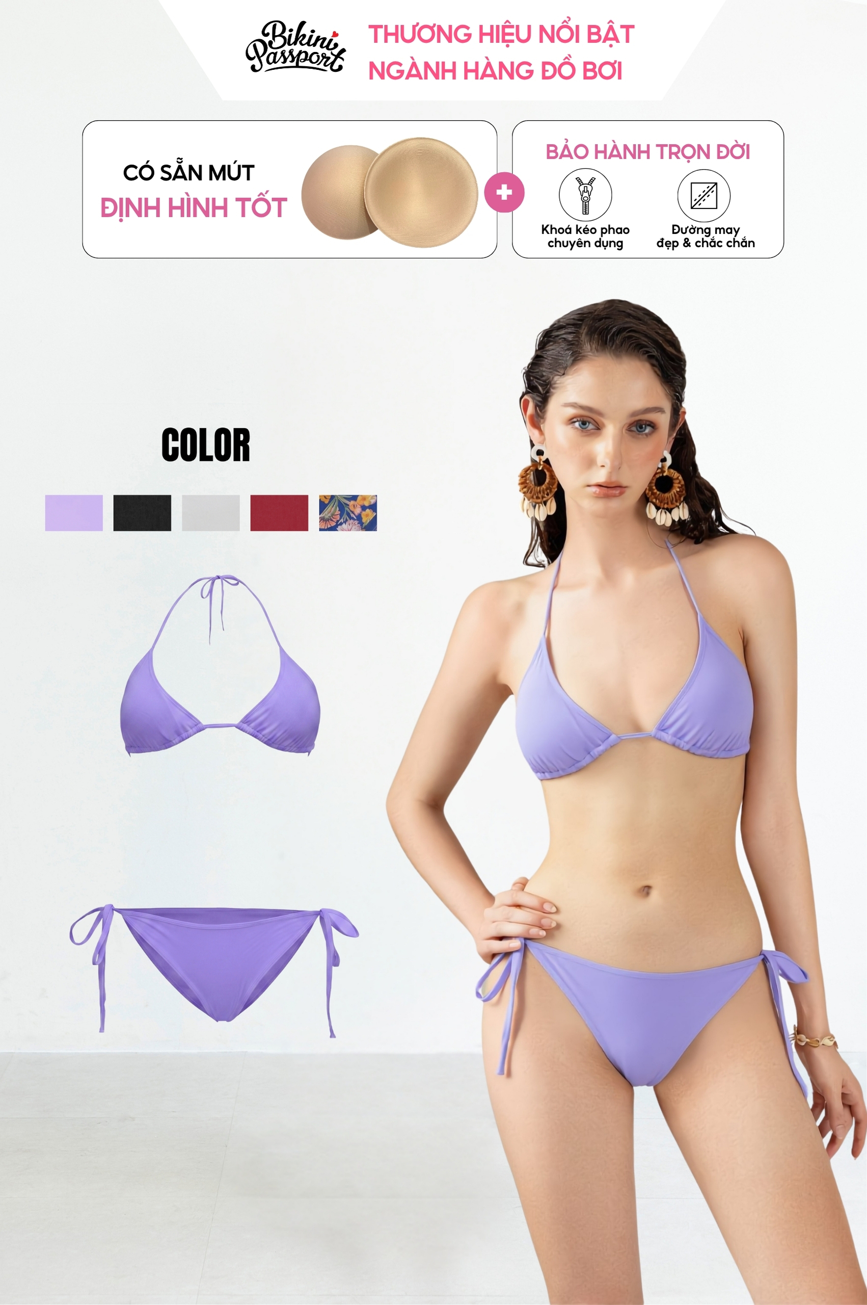 Bikini quần áo tam giác - BSV143_PP