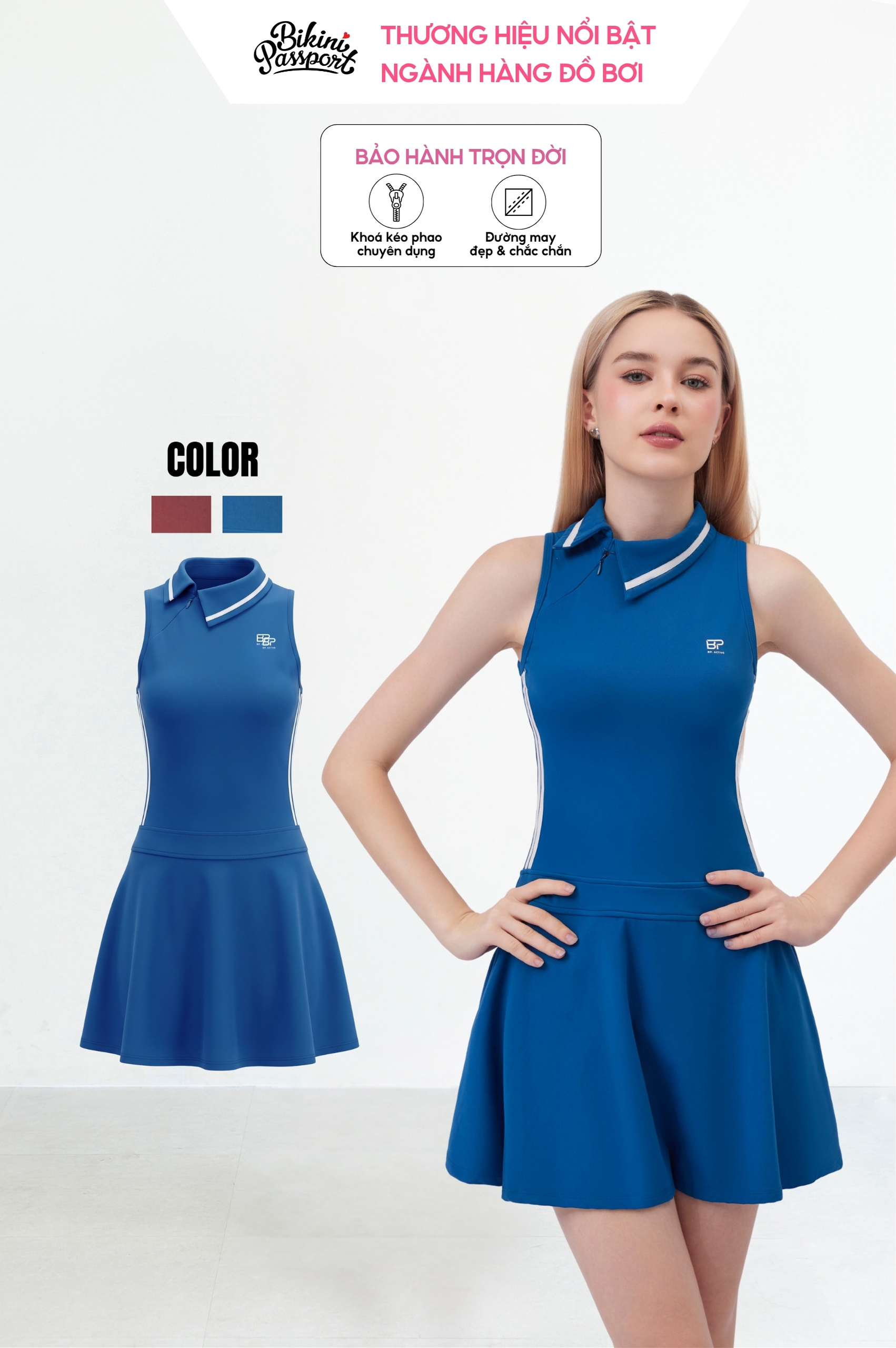 Bộ đồ tập thể thao váy áo 3 lỗ - BG129_CN