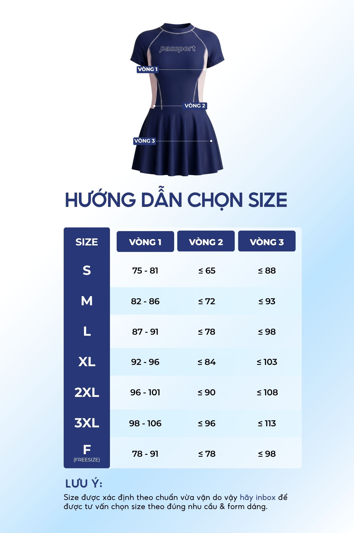 Đồ bơi BIKINI PASSPORT một mảnh váy tay ngắn Logo - Xanh Xám